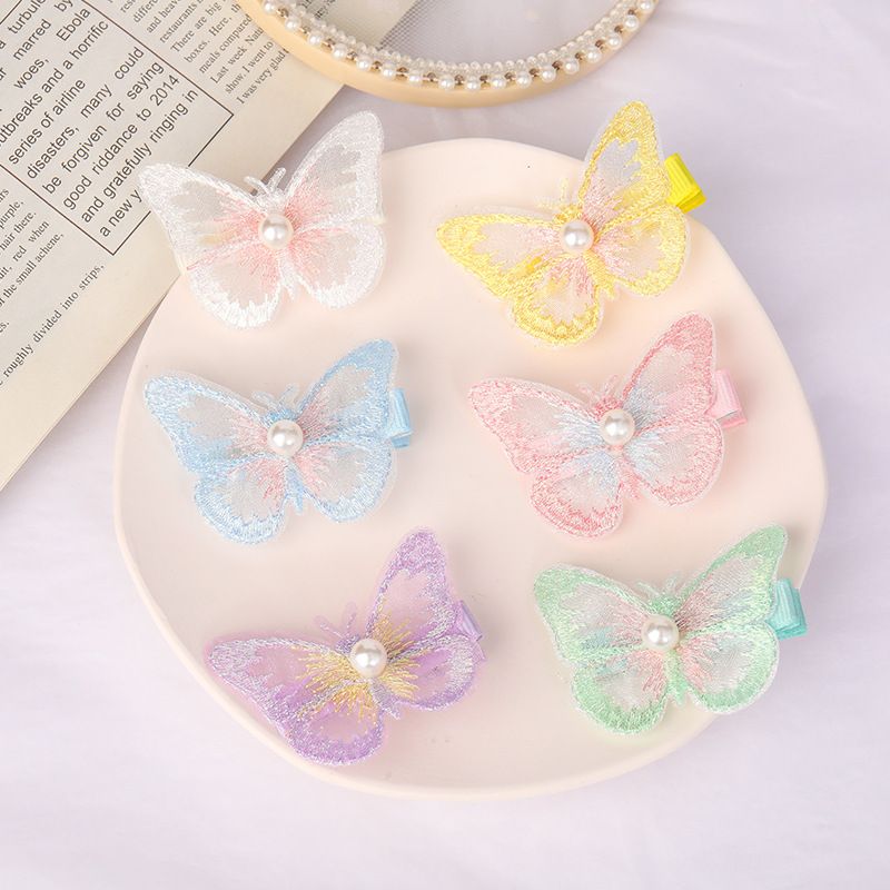 36 Pieces Butterfly Hair Clip, Lace Bows, Embroidery Hair Pins and Accessories for Halloween Cosplaying Women Girls Teens โ image 2