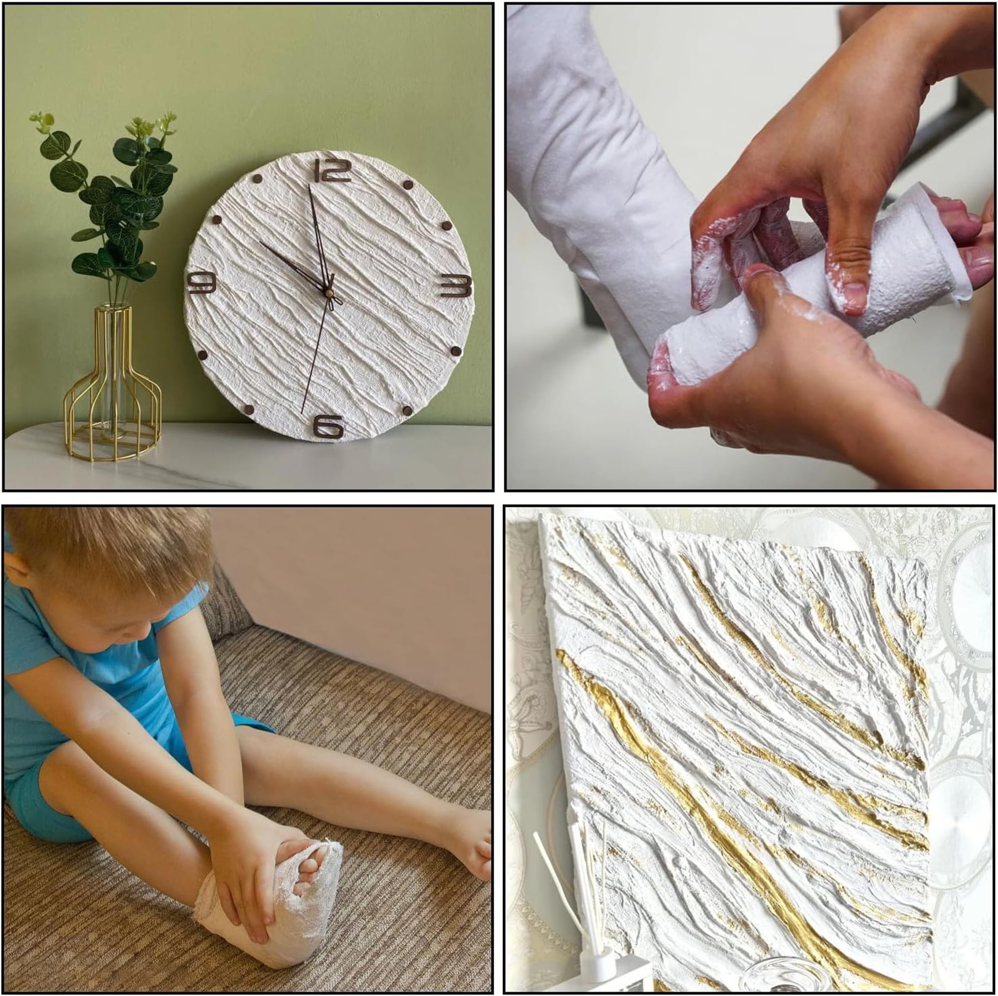 DIY Sculptures Bandage Plaster Cloth Rolls Set of 6 Plaster Strip 1.97 × 106.3in DIY Hobby Crafts Supplies for Masks Scenery Sculptures 6pcs — image 5