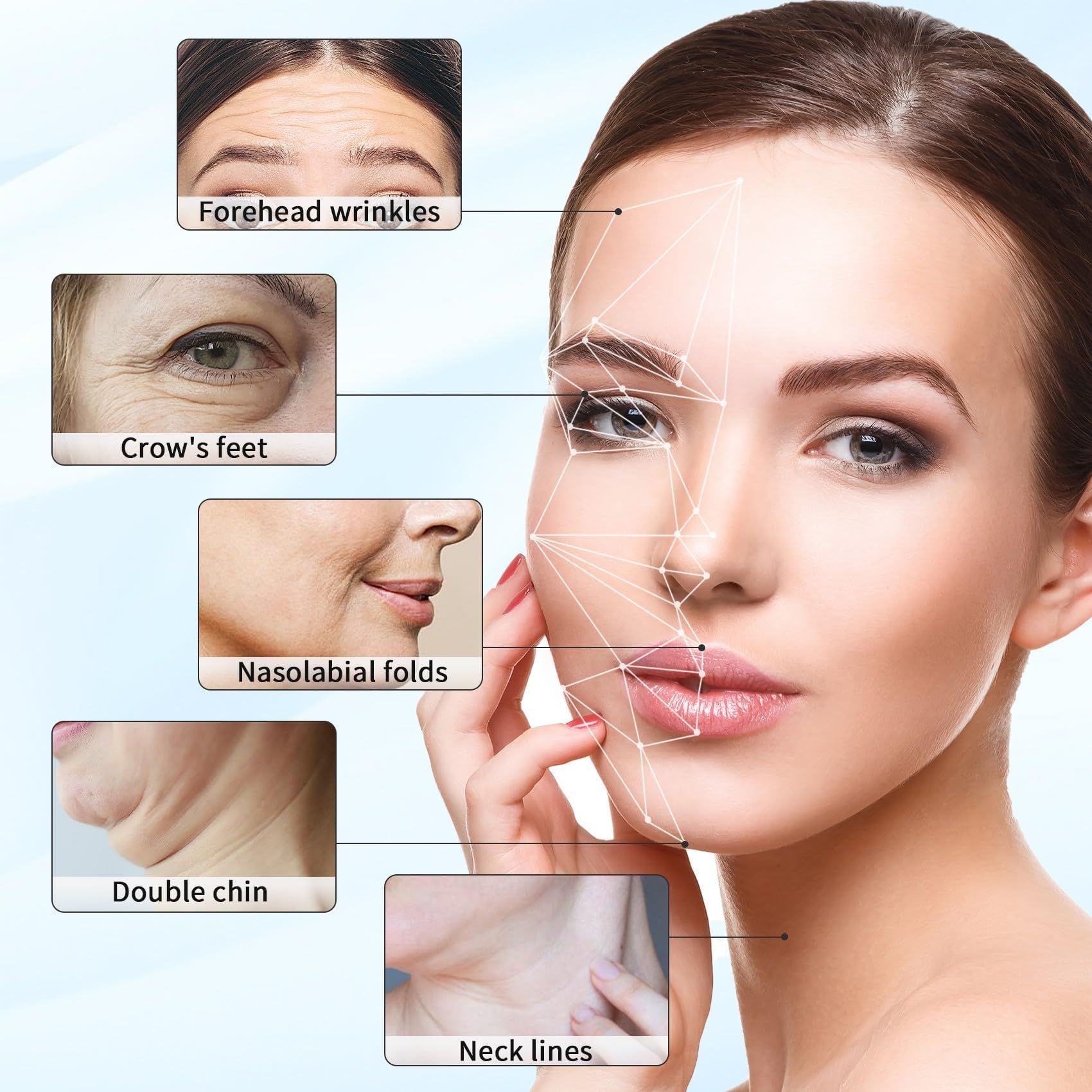 Neck Face Massage Machine, 3 Modes Skin Care-Heat, Vibration, Facial Device for Skin Care, Improvement, Tightening and Smoothing — image 5