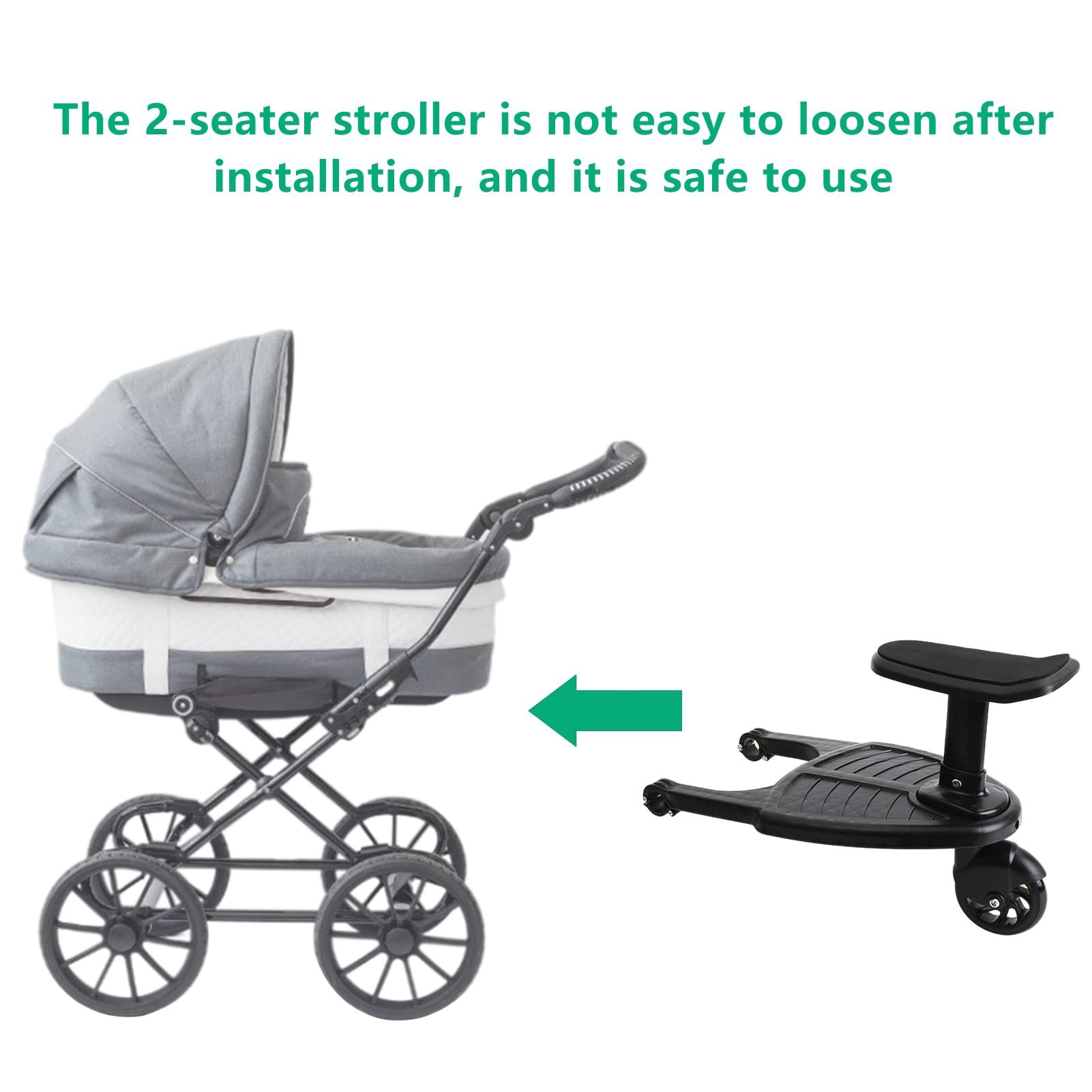Adjustable Stroller Board with Detachable Seat — image 2