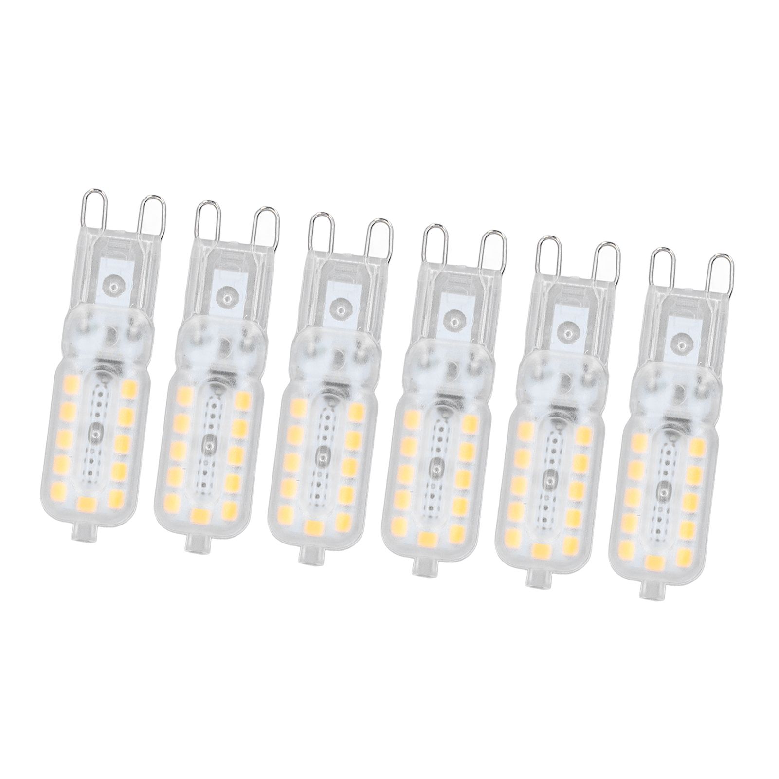 6pcs G9 LED Bulb 5W Transparent Cover 22LED Dimmable G9 Light Bulb for Ceiling Light Wall Light Table Light Natural White 110-140V โ image 6