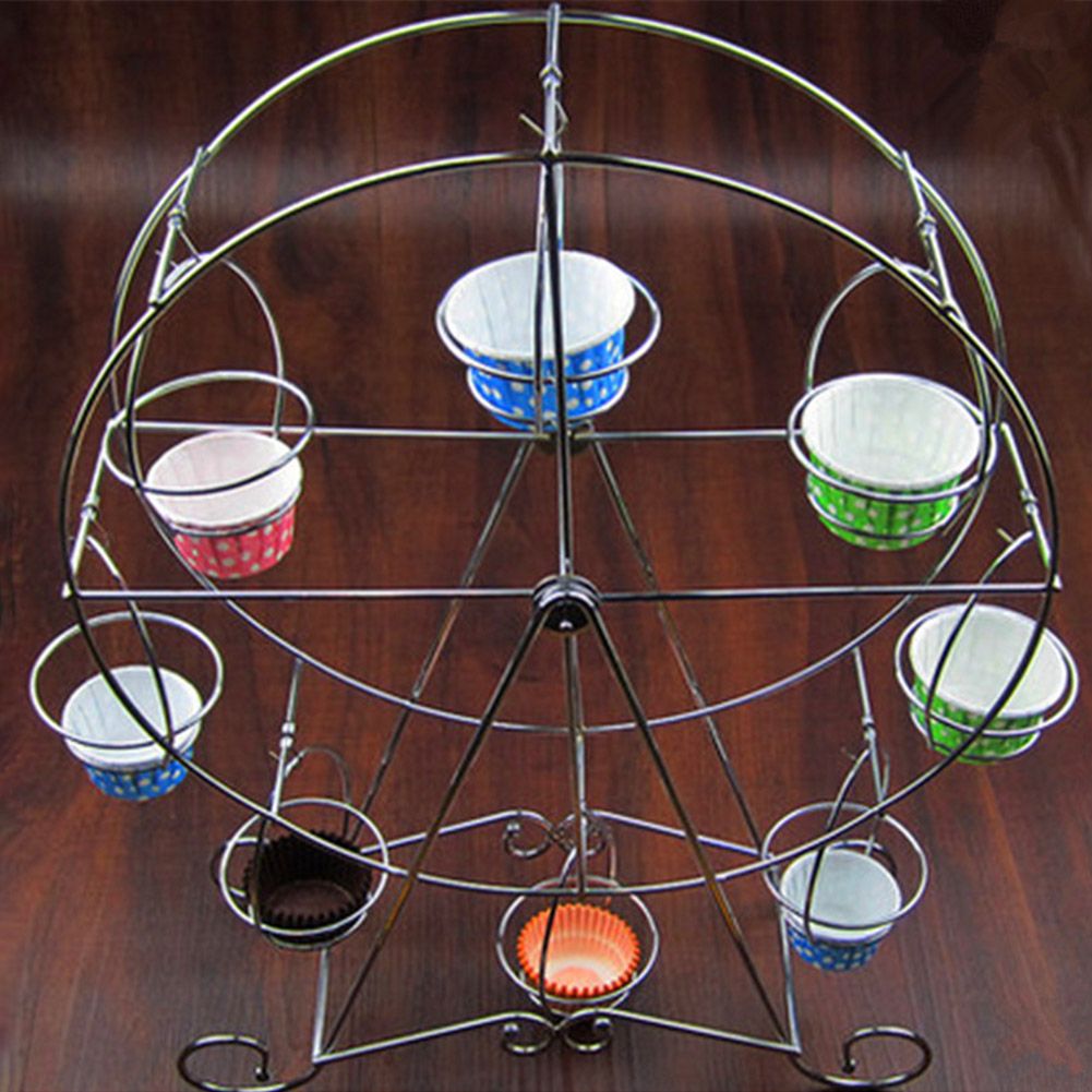 Charmed Ferris Wheel Cupcake Stand 8 Cupcakes Display Stand for Carnival and Circus Theme Party โ image 6