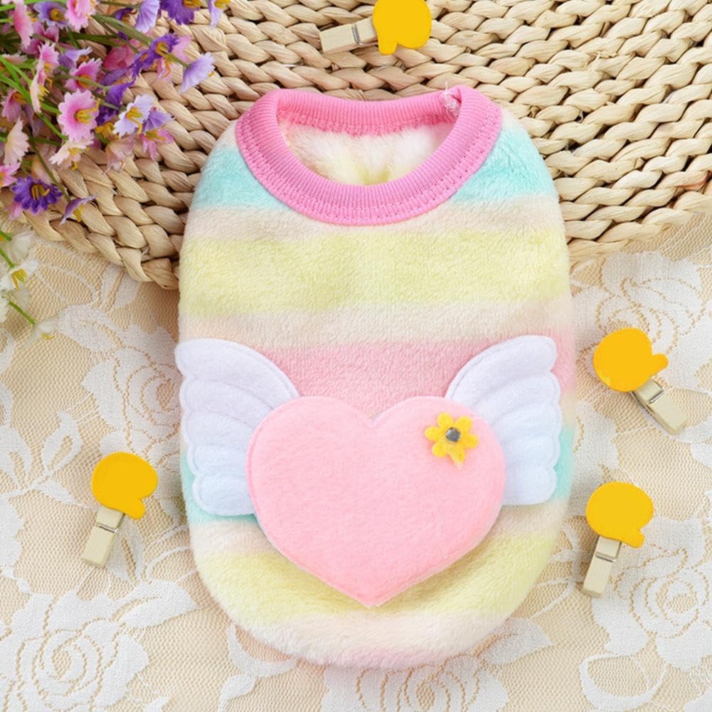 Dog Sweaters for Small Dogs Girl,Warm Soft Fleece Extra Small Dog Sweaters,Teacup Dog Clothes,Cute Sweater Pet Clothes for Kitten, Rabbits, Guinea Pig (C XXXS) — image 5
