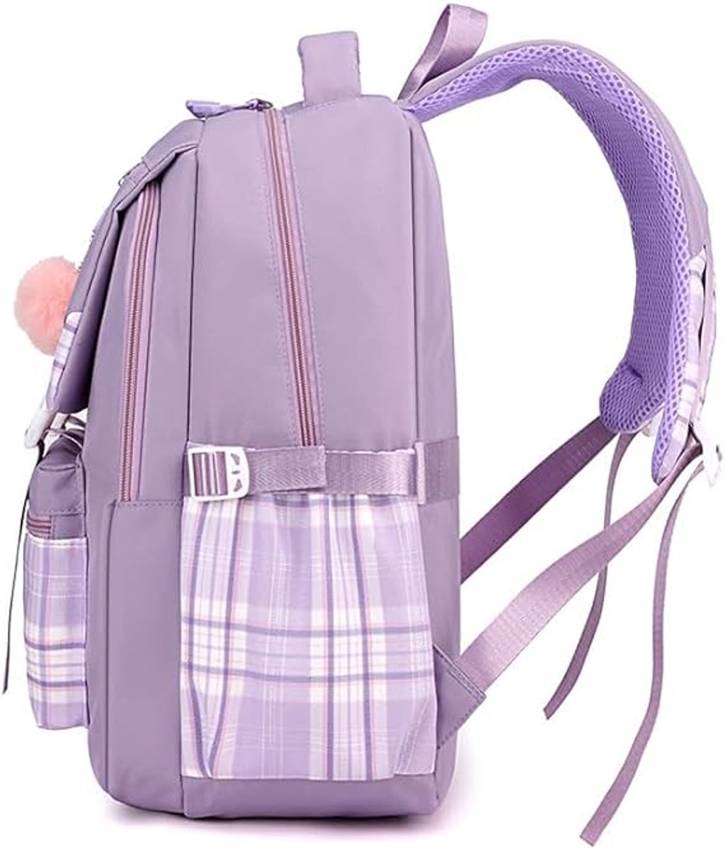 Girls School Student School Bag Outdoor Backpack - Youth school bag - Backpack - Pink - Luxury Backpack - Laptop bag - School bag - Backpack - Rucksack - Large — image 4