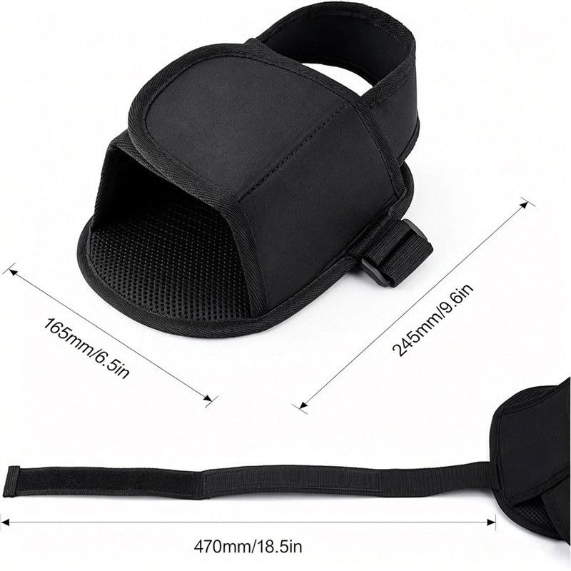 2PCS Wheelchair Shoe Holders, Oxford Wheelchair Anti-Fall Restraint Shoes Support with Fixed Straps for Elderly Patient Recovery โ image 5