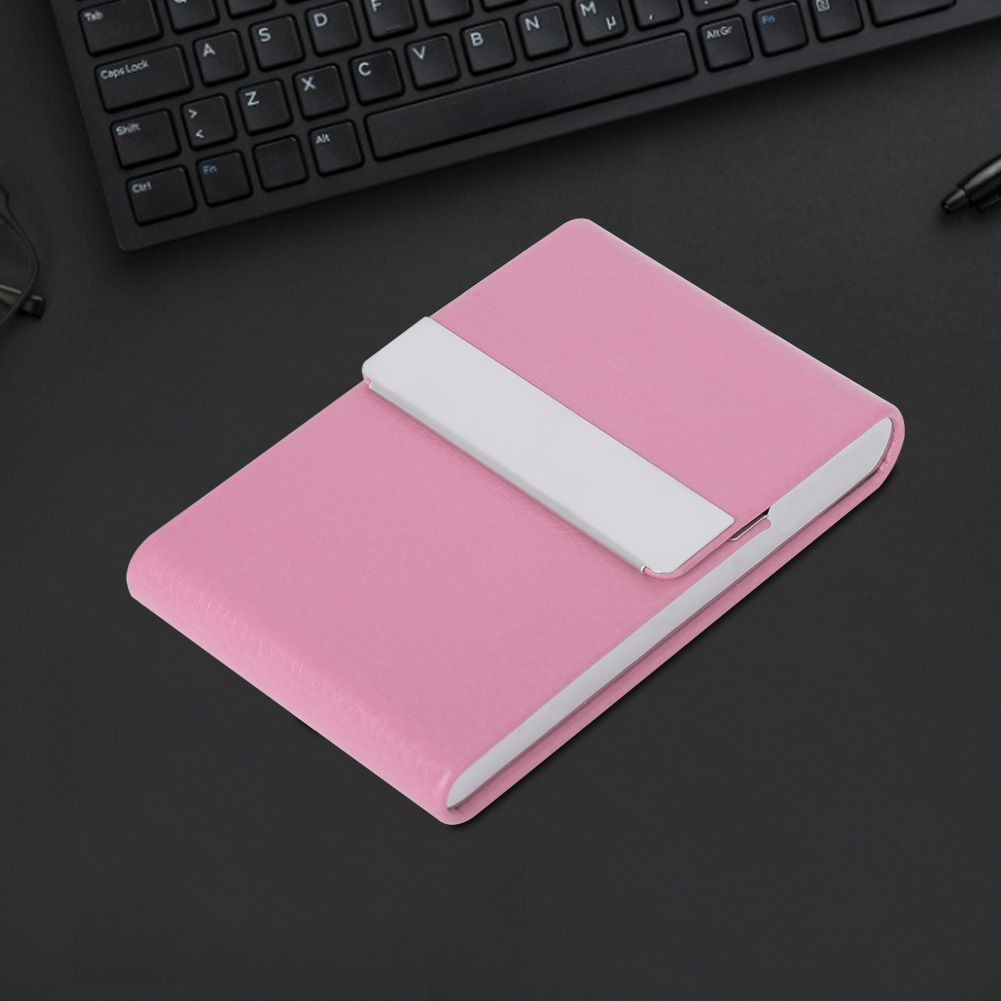 Fashionable Cigar Cigarette Case Tobacco Lighter Holder PU Leather Storage Box Rosy โ image 5