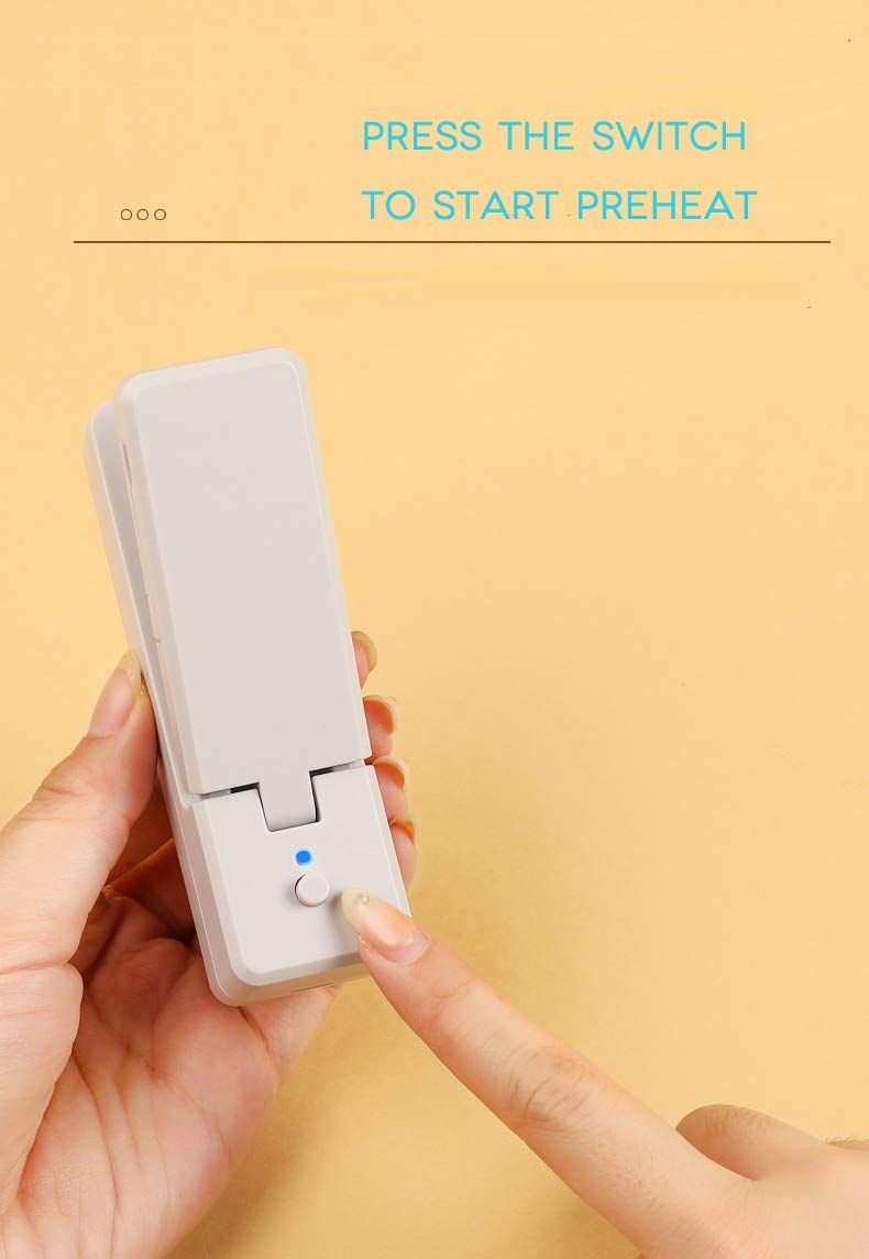 Portable Sealing Machine, Heating Bag Sealer Mini for Food, USB Rechargeable Quick Heat Plastic Chip Snack Fresh Bags
