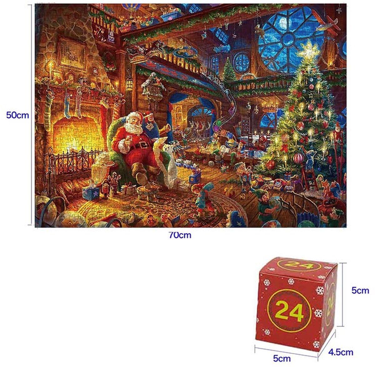 24 Pieces Advent Calendar Puzzle 2026, 24 Days of Christmas Countdown Calendar Puzzle — image 2