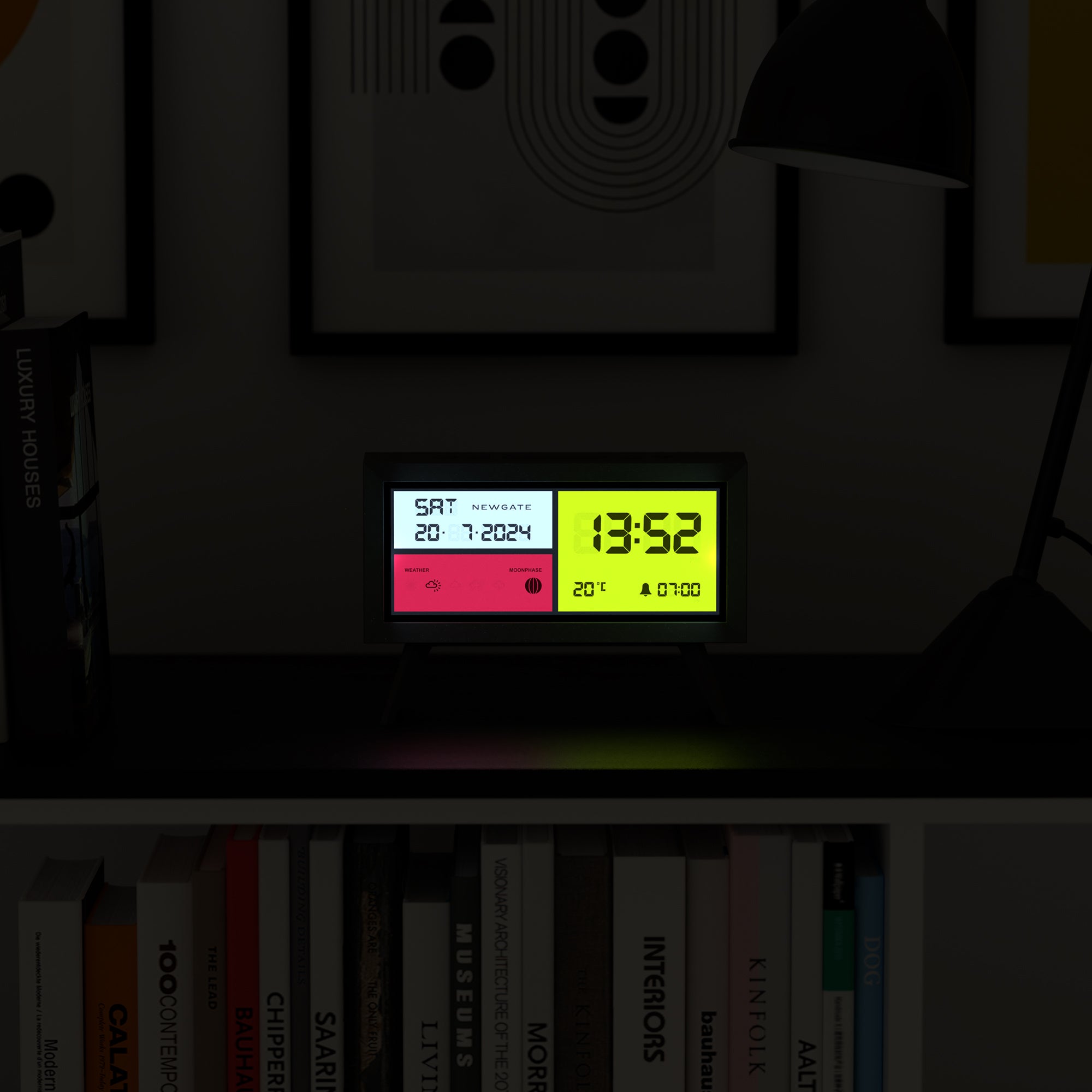 Newgate Spectronoma Lcd Alarm Clock Matte Black — image 4