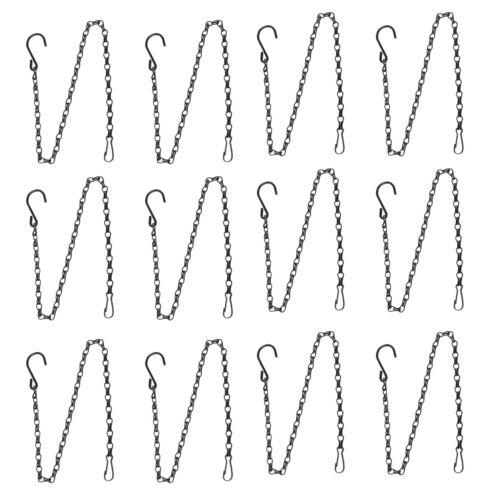 12pcs Plant Hanging Chains with Dual Hooks 58.5cm/23in with Bearing 3000g/6.6lbs for Garden Flower Suspension — image 3