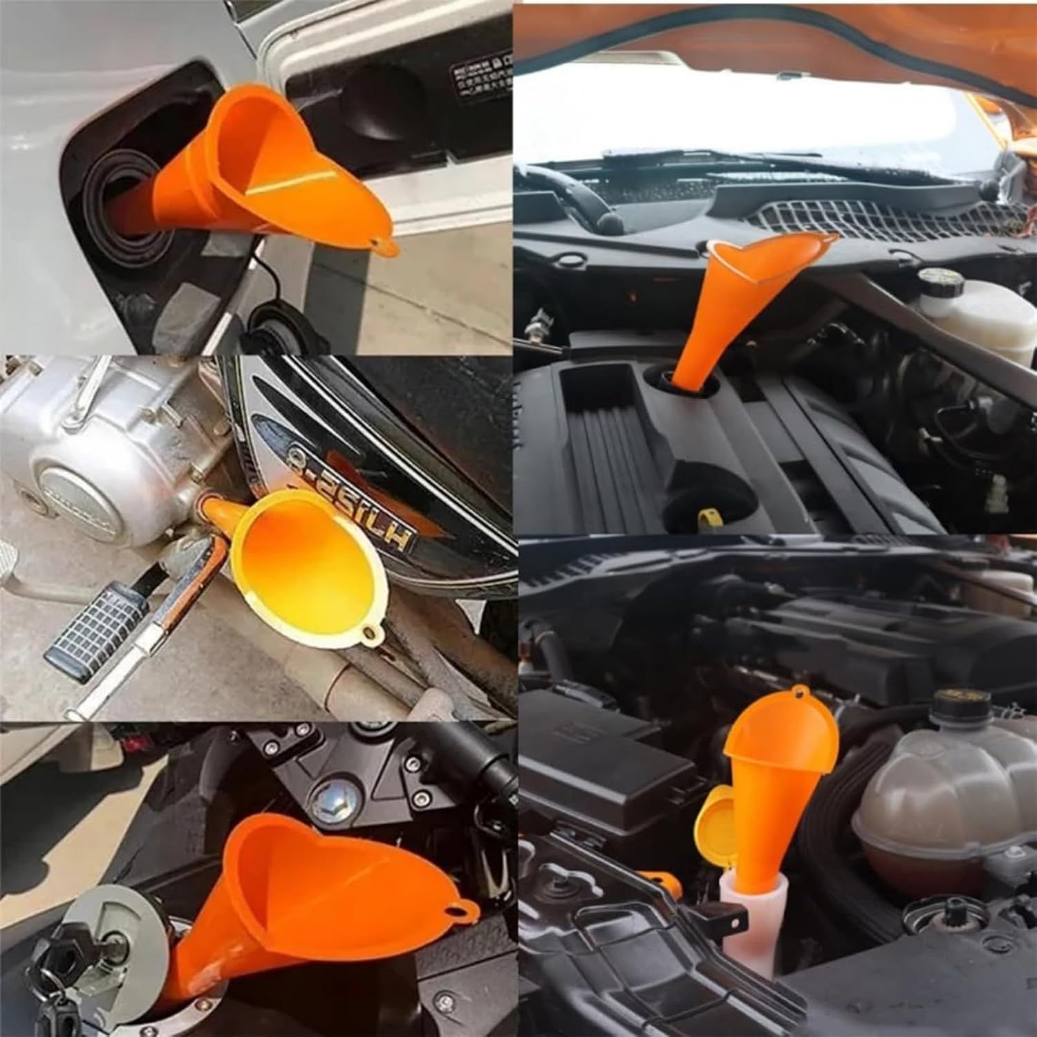 12 Piece Flexible Funnel Set with Filter for Car and Kitchen โ image 6