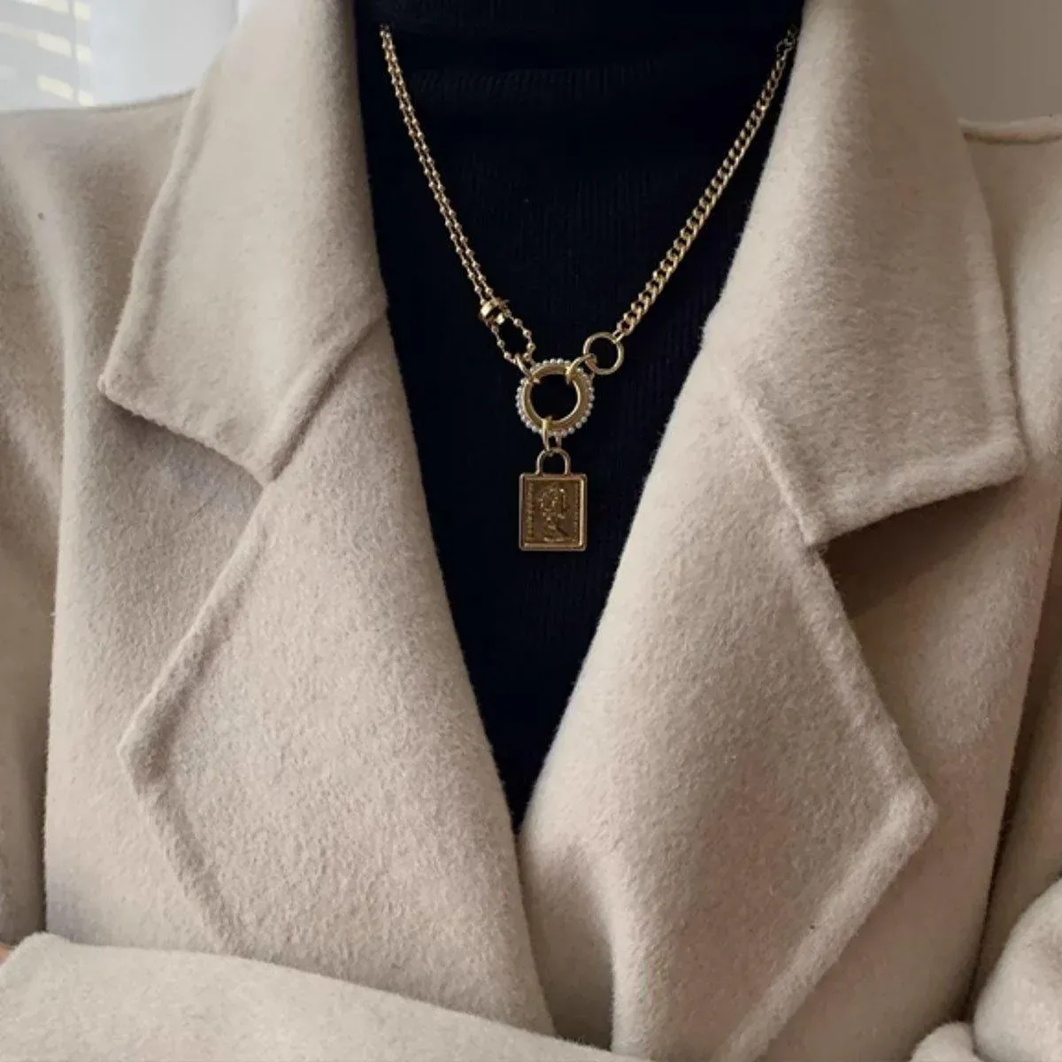 Vintage Gold Necklace Elegant Jewelry Women Classic Beauty Statement Piece โ image 4