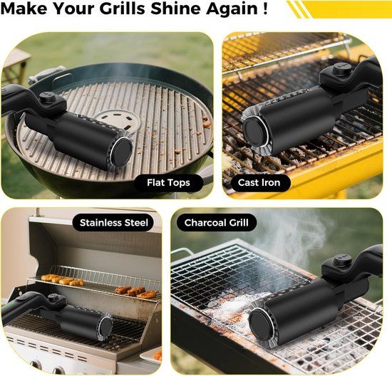 Electric Grill Brush with Adjustable Head 304 Stainless Steel Compatible with All Grills — image 5