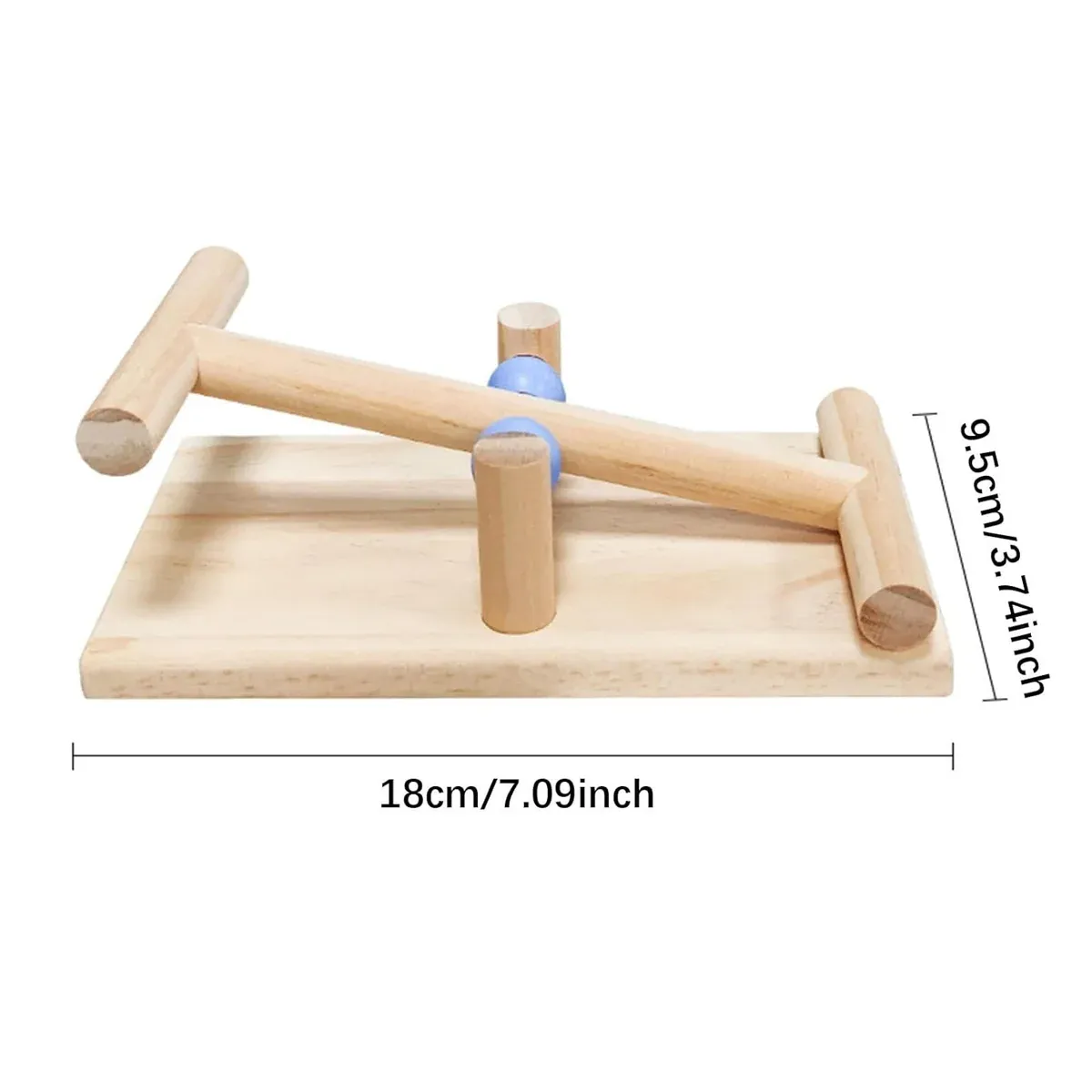 Interactive Bird Seesaw for Small Medium Birds Cage Toy Training Play Equipment — image 3