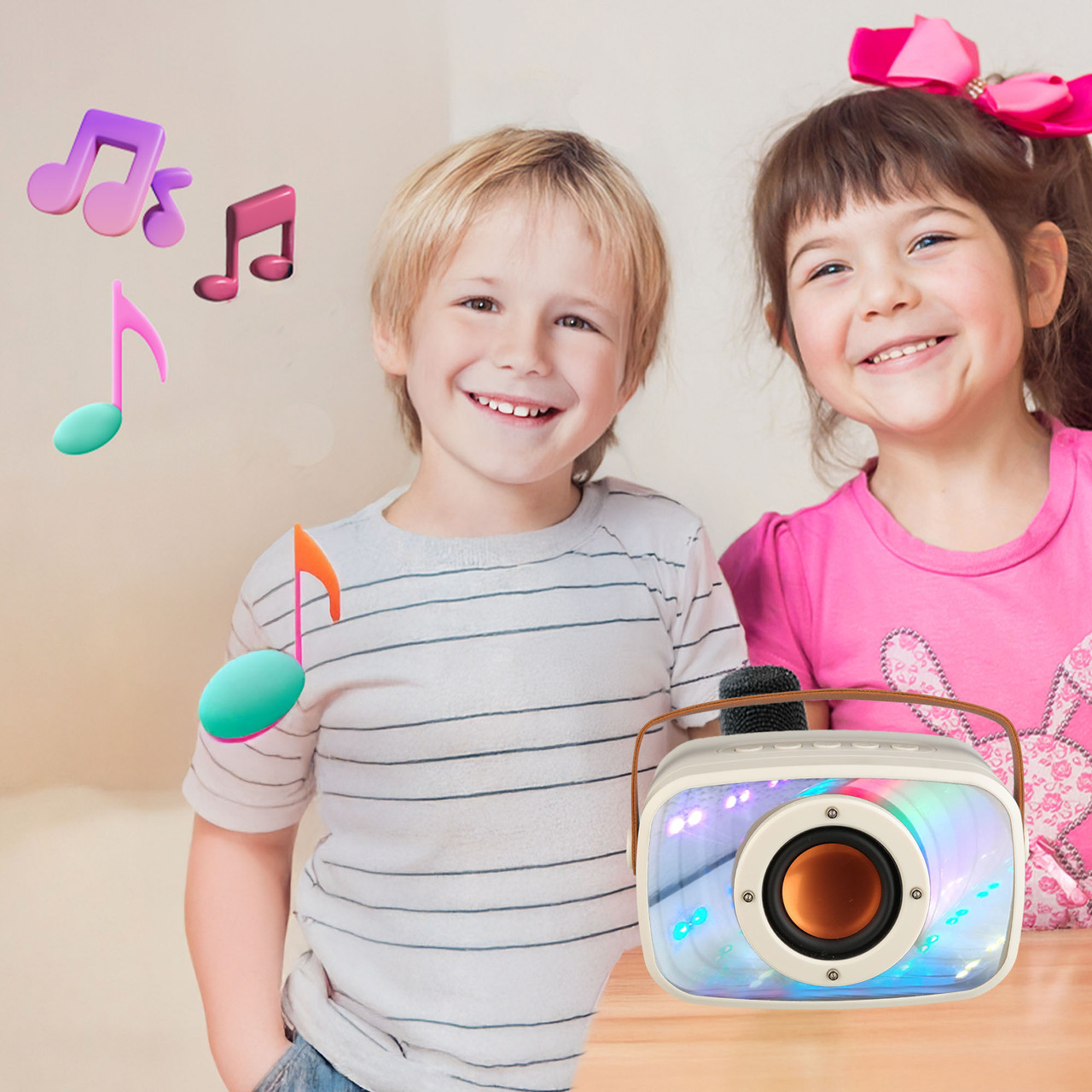 Laser Infinity Karaoke Speaker with Wireless Mic — image 4