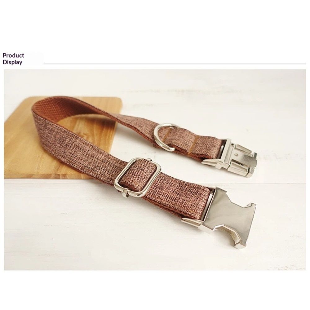 Dog Collar Personalized, Pet Collars with Metal Buckle, Collar with Quick Release Buckle for Dogs (L,Only collar) — image 2