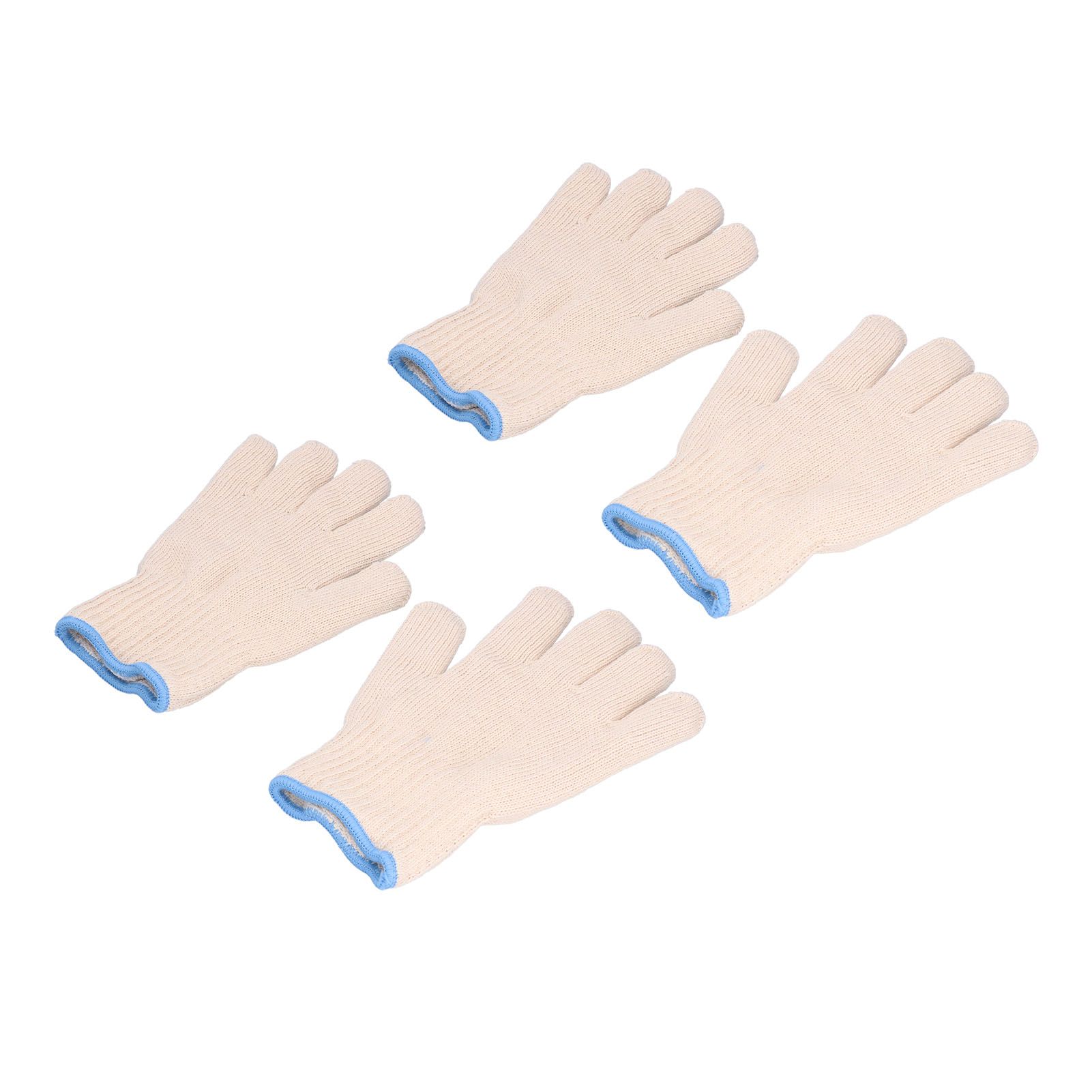 2 Pairs Thermal Insulated Gloves 300℃ Heat Resistant Non Slip Anti Scalding Mitts for BBQ Oven — image 3