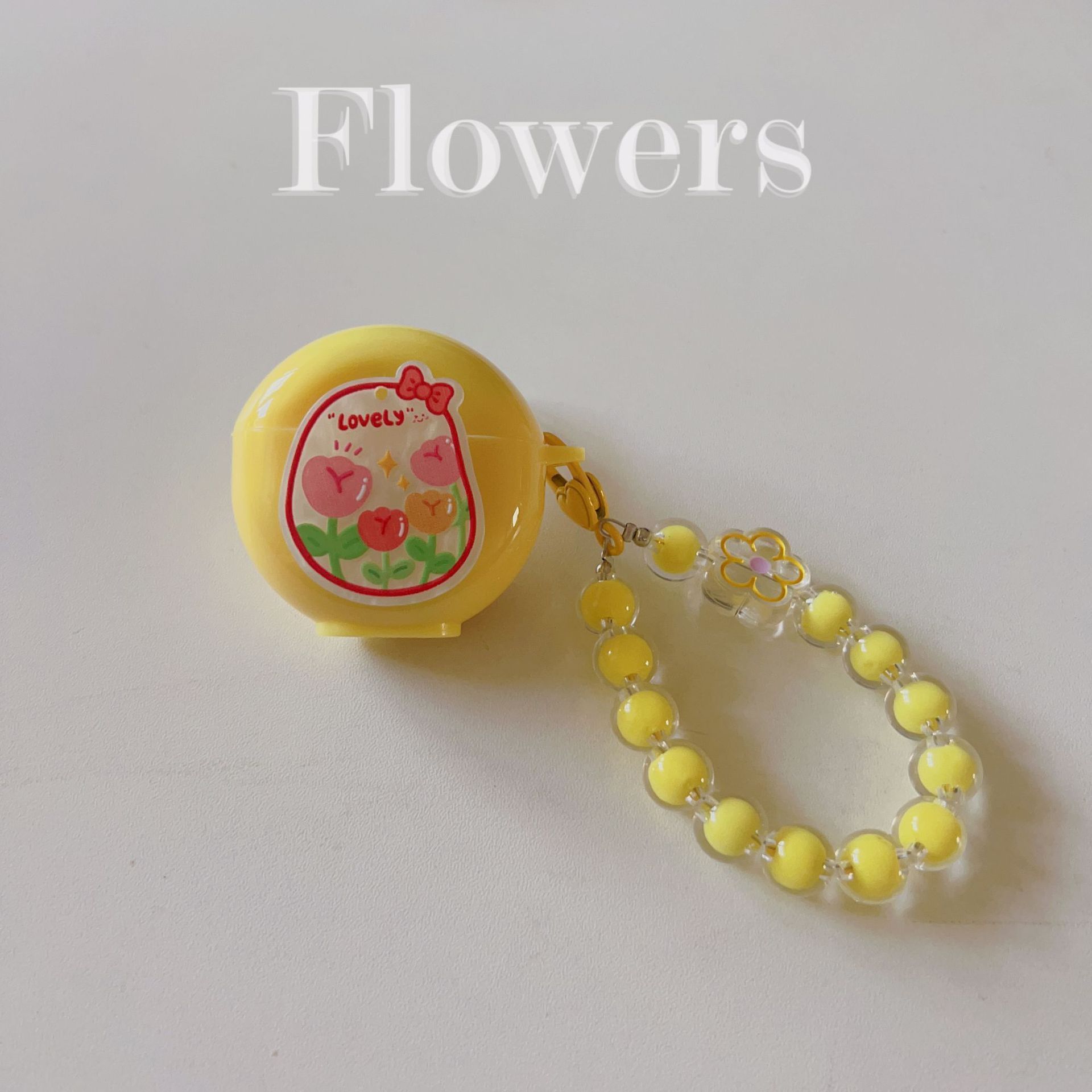 Floral patches + black base shell + colorful bracelet AirPods 3 โ image 6