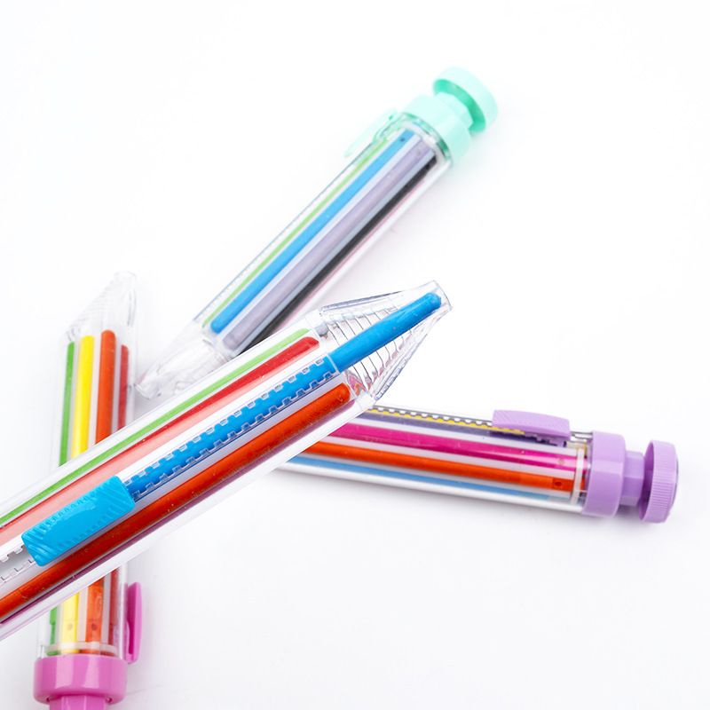8 in 1 Press on Crayons, Transparent Barrel Oil Pastel Colored Pencil 8 Colors Art Graffiti Painting Crayons Pens (4PCS) โ image 4