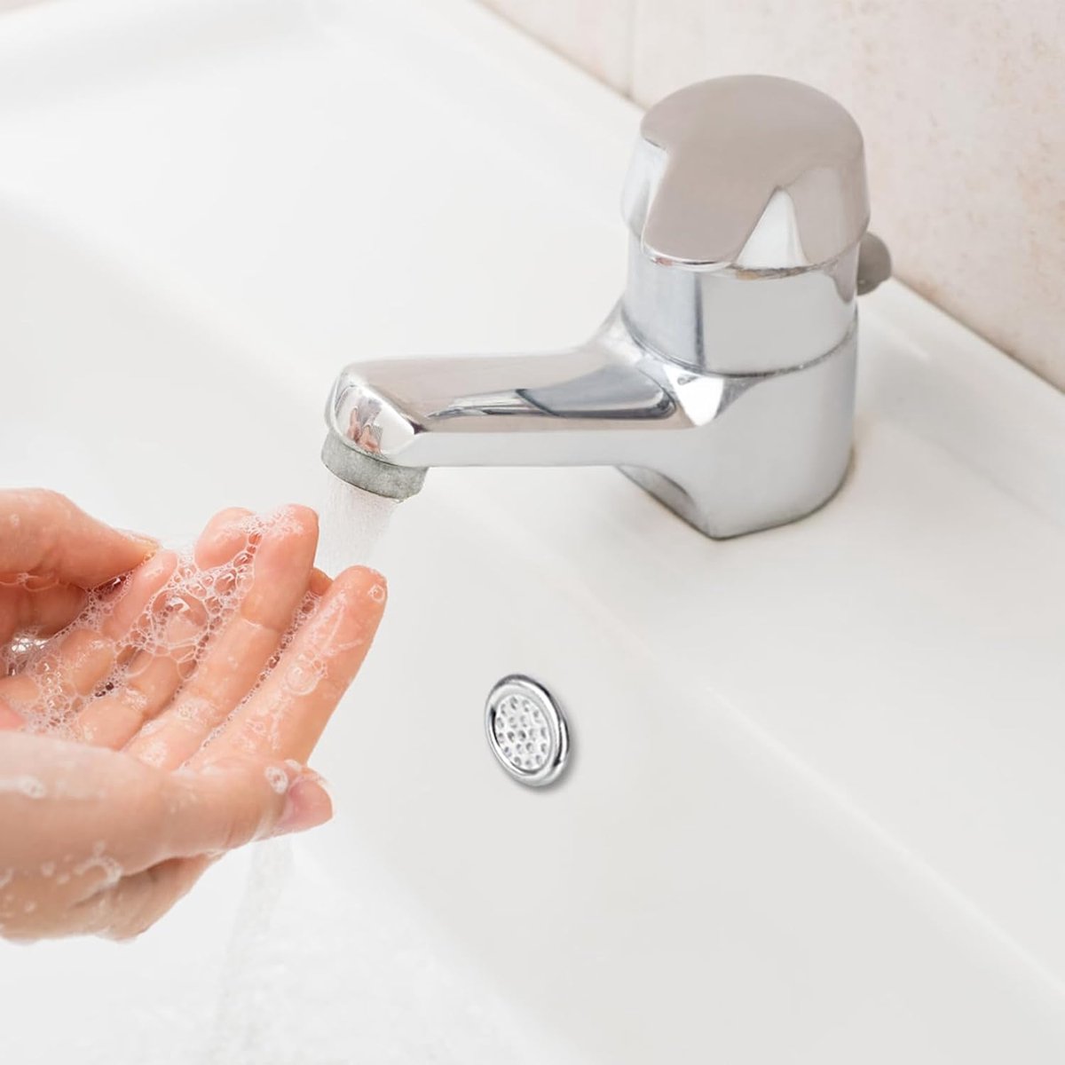 Washbasin Overflow Ring - 6 Pieces - Overflow Rings - Bathroom Overflow Ring - Sink Overflow - Drain Plug - Overflow Cover for Washbasin - Sink Overflow Ring โ image 2