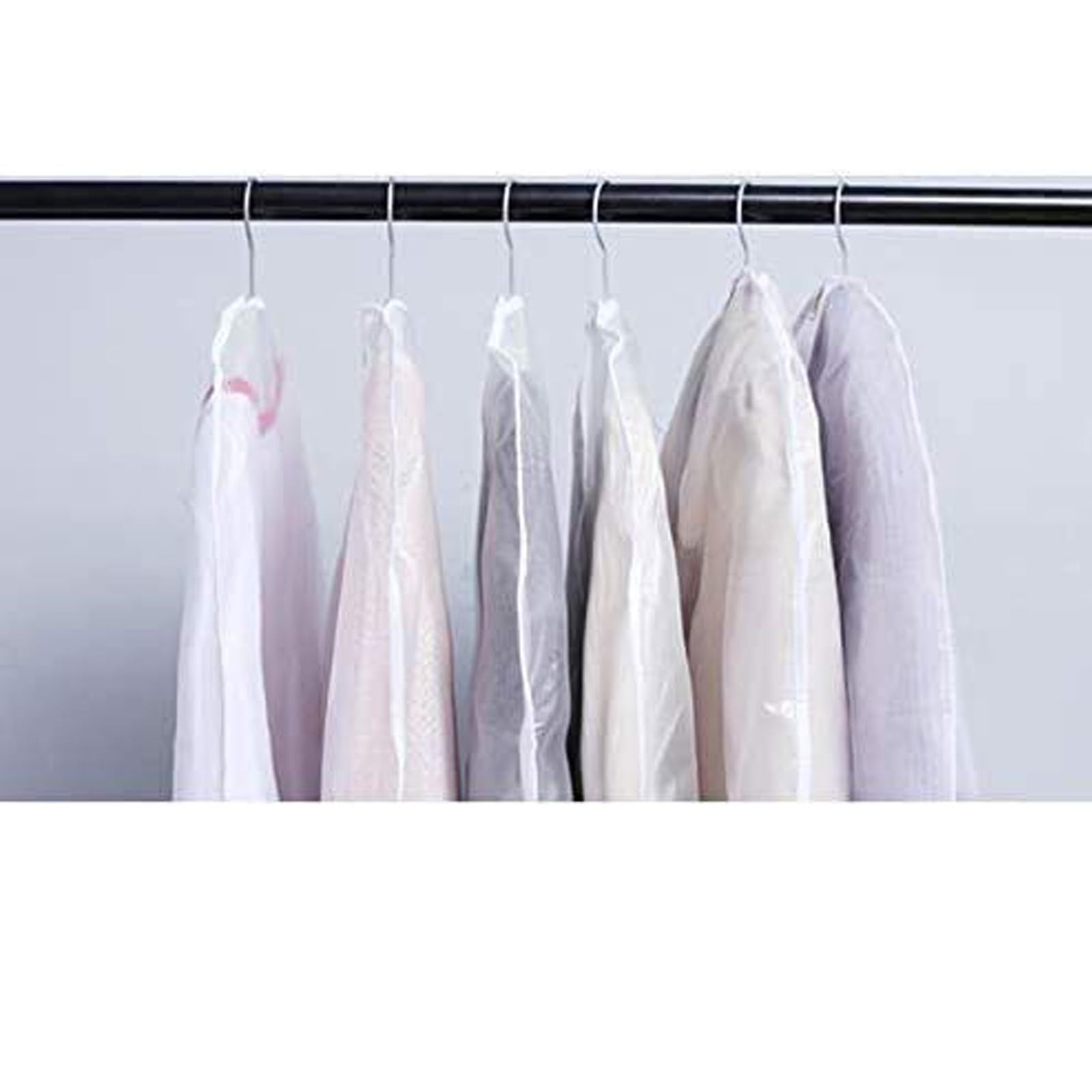 Suit Bags for Closet Storage Hanging Garment Bag 24''X40'' Lightweight Clear Full Zipper Suit Bags (Set of 5) — image 5