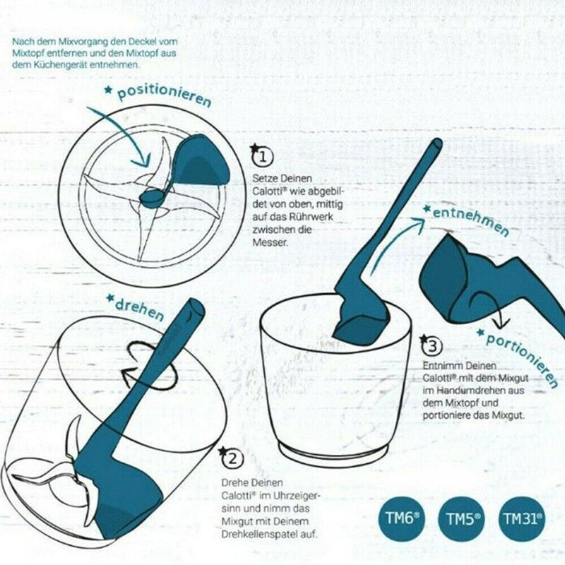 Rotary Scraper Spatula Tool Compatible with Thermomix TM6 TM5 TM31 Mixing Bowl โ image 4