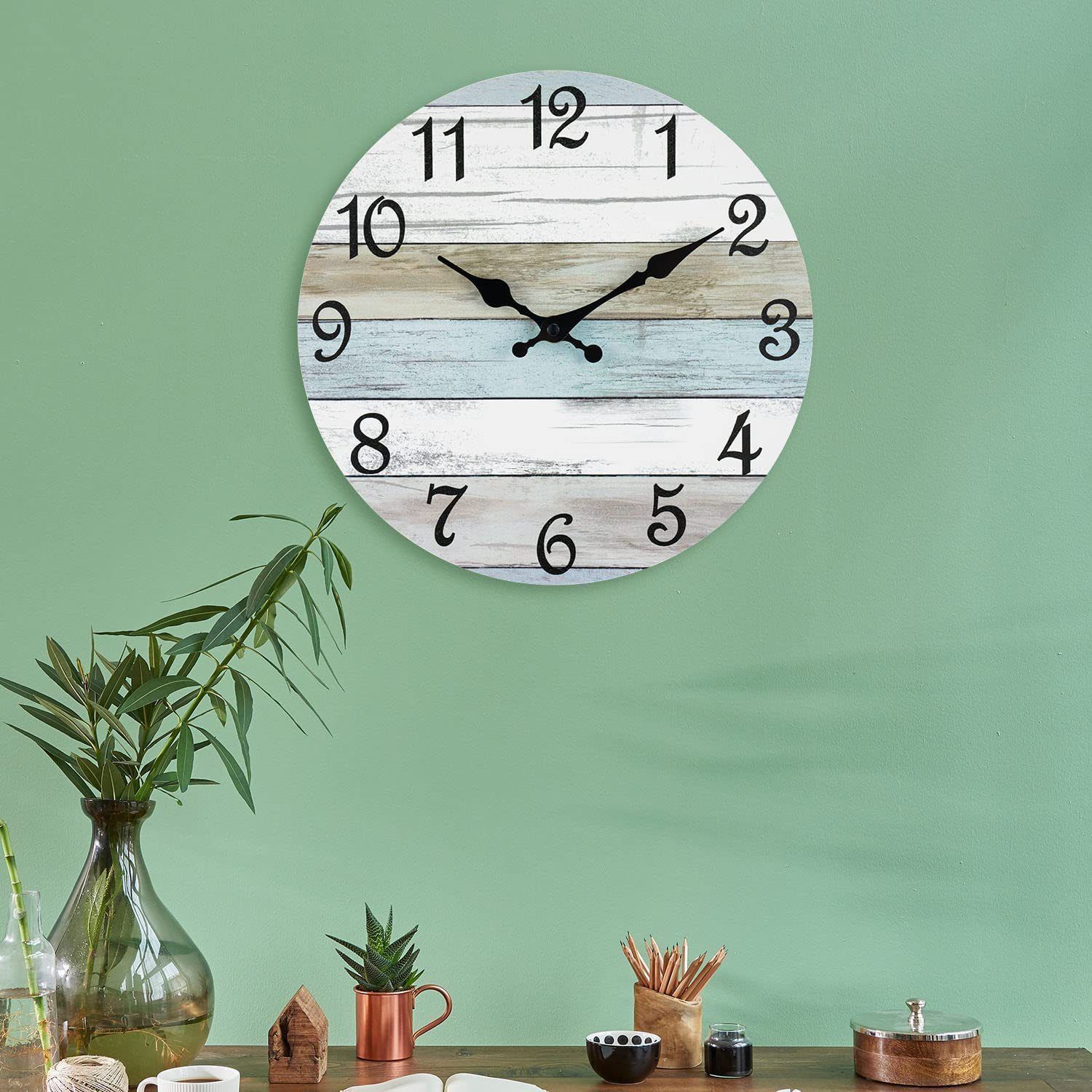 Wooden Wall Clock No.10, 10 Inch — image 3