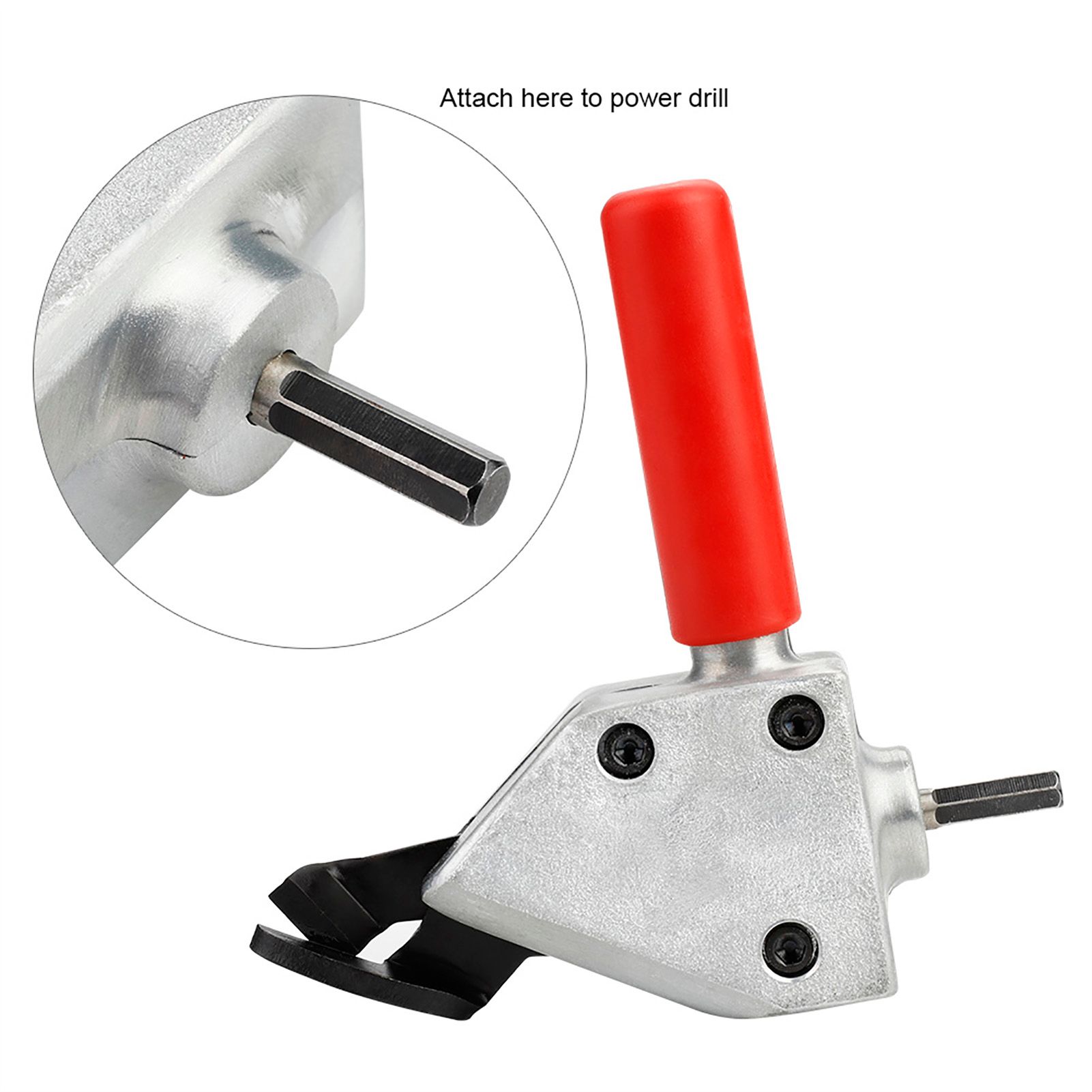 Metal Nibbler Steel Iron Sheet Saw Cutter Cutting Tool Electric Drill Attachment Accessories — image 5