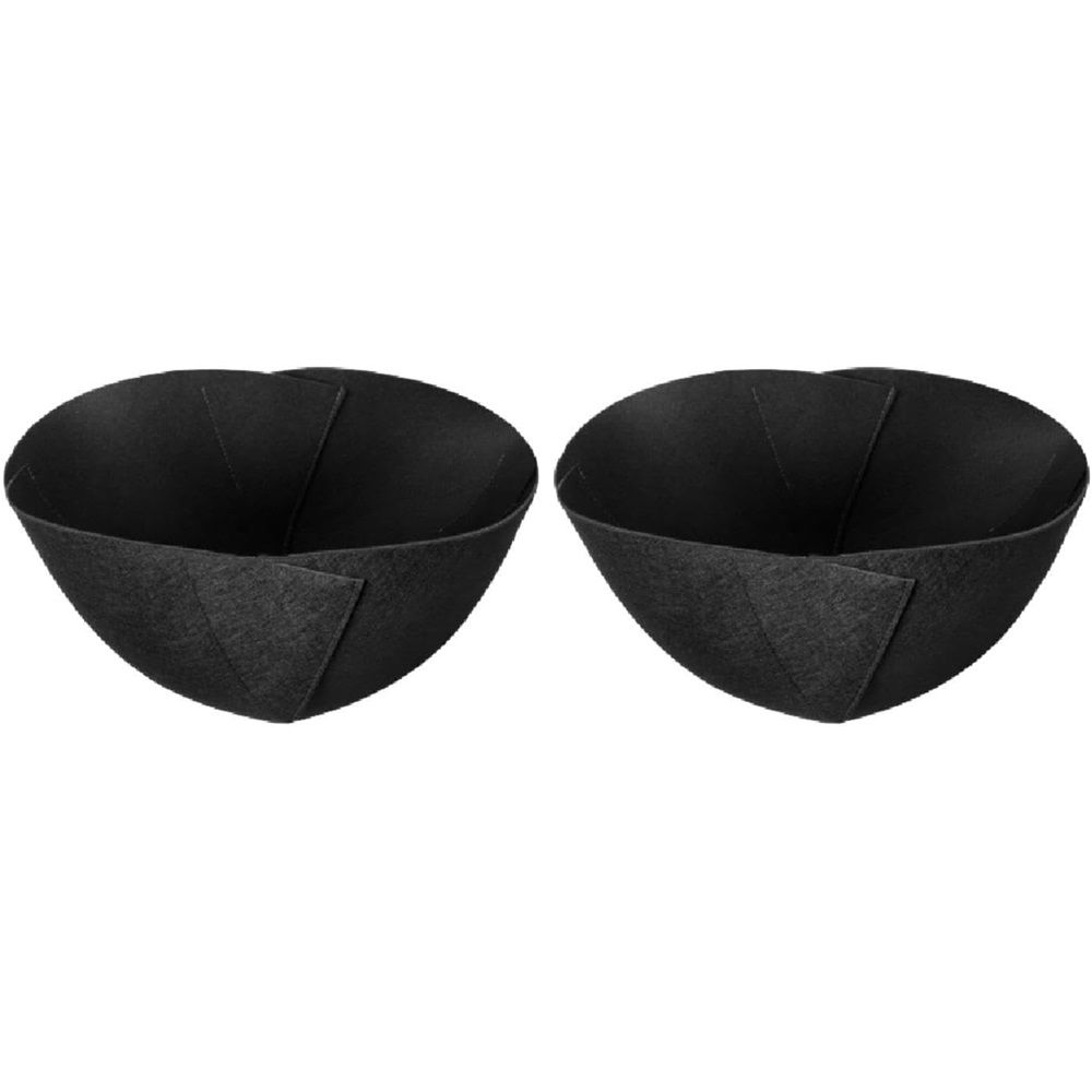4 Pack 14 Inch Fabric Planter Basket Liner- Felt Flower Pot Liners Replacement Coco Fiber Liner for Hanging Basket Flowers Round Hanging Basket Liners Prevent