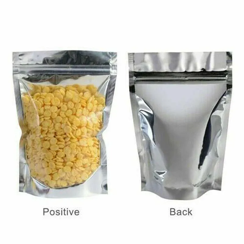 Clear Aluminum Foil Mylar Stand Up Retail Bags Zip Lock Pouches Pouch Packaging - 9*14+3CM-50PCS โ image 4