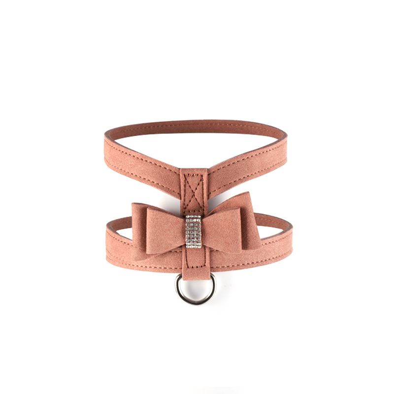 Pet Harness Dog Leash Small Breathable Outdoor Curry color style S: Bust 28-35 Head 31