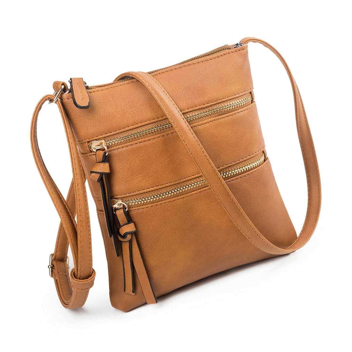 Small Crossbody Purses for Women Multi Pocket Travel Bag Over The Shoulder with Extra Long Strap - Beige Brown โ image 4