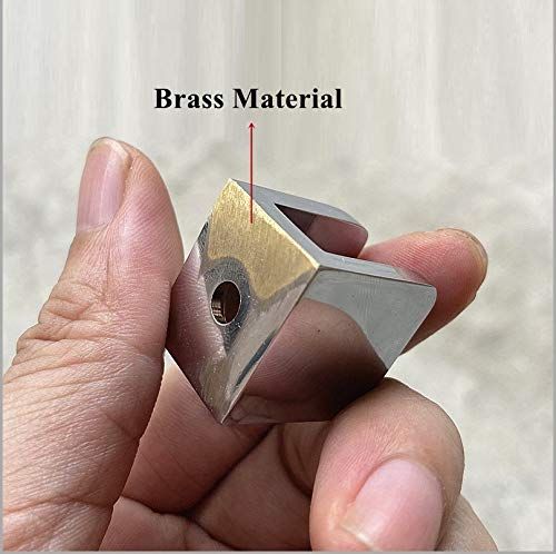 Pack of 4 Shower Glass Clamp, No-drill-on-glass Fixed Panel Shower Door Clip Holder Bracket Support Fixed Panel U-Clamp โ image 2