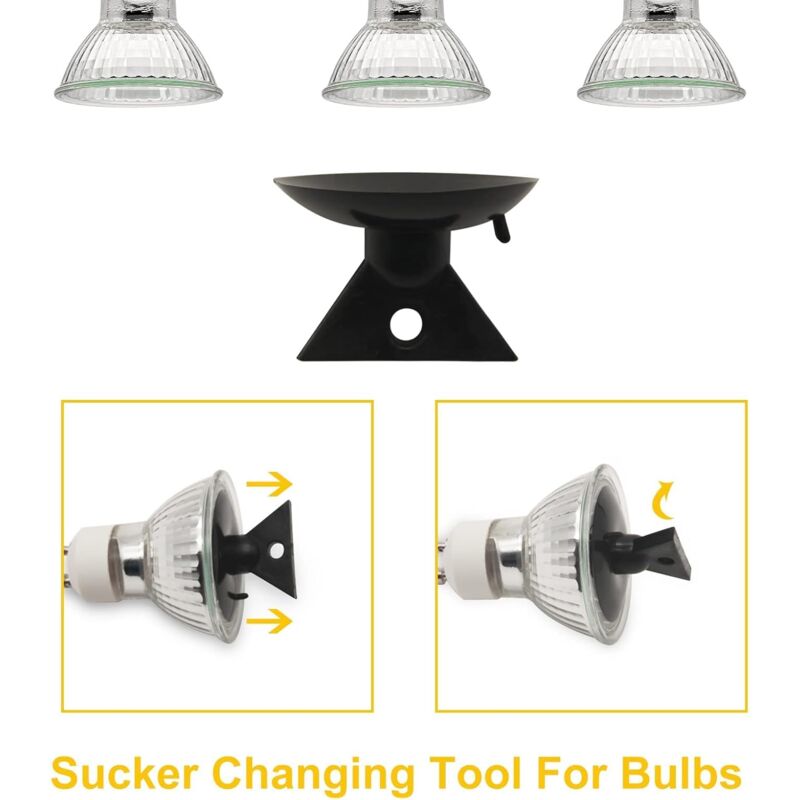GU10 Halogen Bulbs 50W 220V 2700K Warm White 35 Degree Beam Angle 6-Pack — image 2