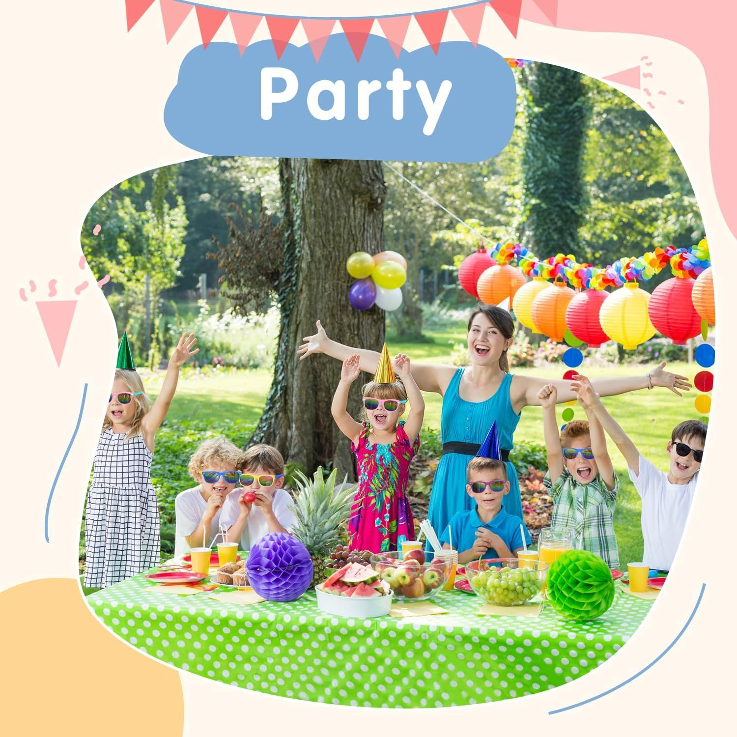 3 Pack Kids Sunglasses Set, Colourful Outdoor Eyewear for Dress Up, Parties, Holidays, Photography and Everyday Play — image 4