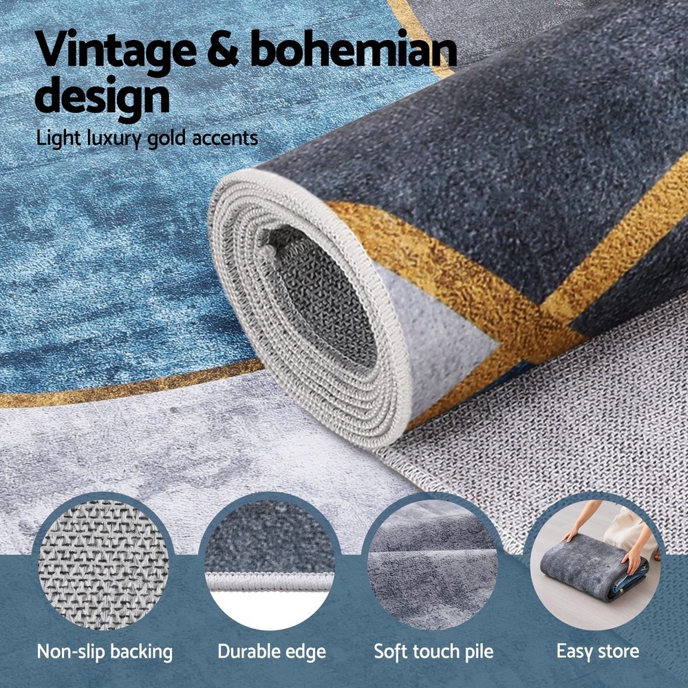 Artiss Washable Floor Rug 240 × 340cm Large Geometric Area Rug Modern Floor Carpet — image 4