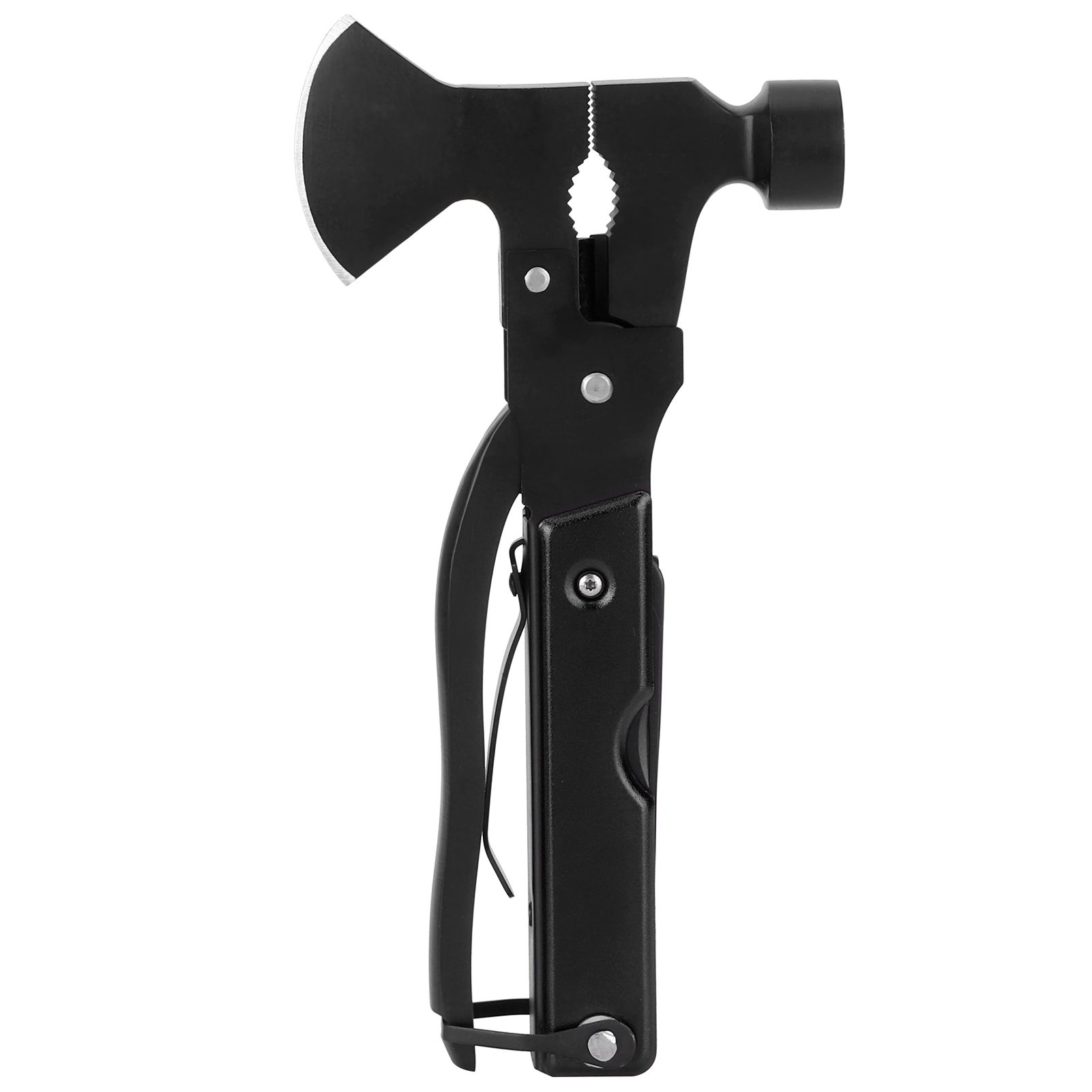 15In1 Axe Hammer MultiFunctional Camping Survival Screwdrivers Pliers Bottle Opener(Black ) โ image 6