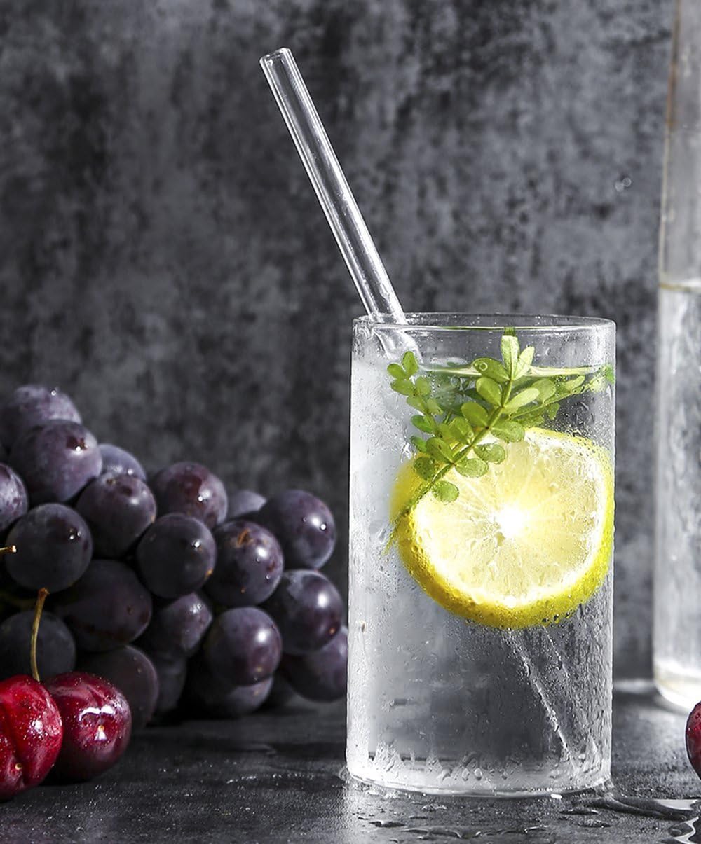 10-Piece Reusable Glass Drinking Straws - 10" x 10 mm - Smoothie Straws for Milkshakes, Frozen Drinks, Smoothies, Bubble Tea - Environmentally Friendly โ image 4