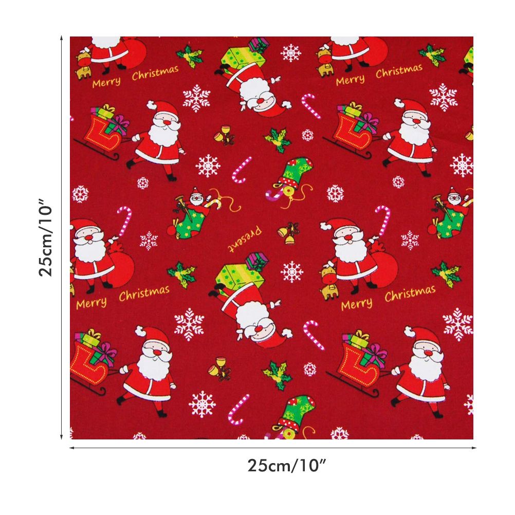 Christmas Cotton Fabric Patchwork Quilted Fabric for Dress Making Shirts Clothes Sewing Patchwork DIY Crafts โ image 2