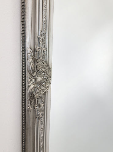 French Provincial Ornate Mirror - Antique Silver - Medium 70cm x 170cm โ image 4
