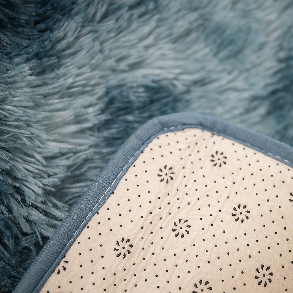 200x300cm Large Floor Soft Blue Fluffy Rug – Modern Area Carpet for Bedroom & Lounge — image 5
