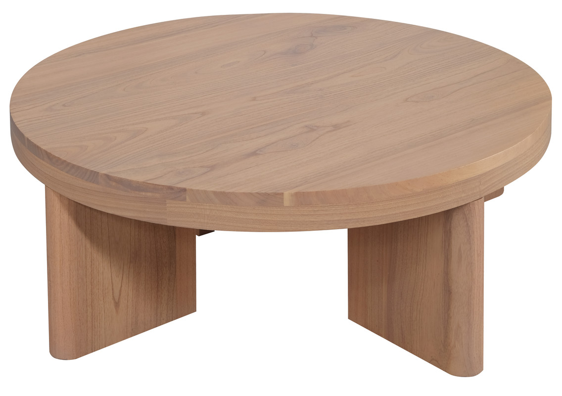 Apollo Round Solid Mindi Timber Coffe Table (Natural) โ image 2