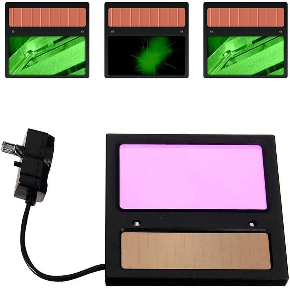 Welding Helmet Lens, Solar Auto Darkening Welding Lens Panel Welding Helmet Mask Automation Filter Shade Eyes Goggles — image 5
