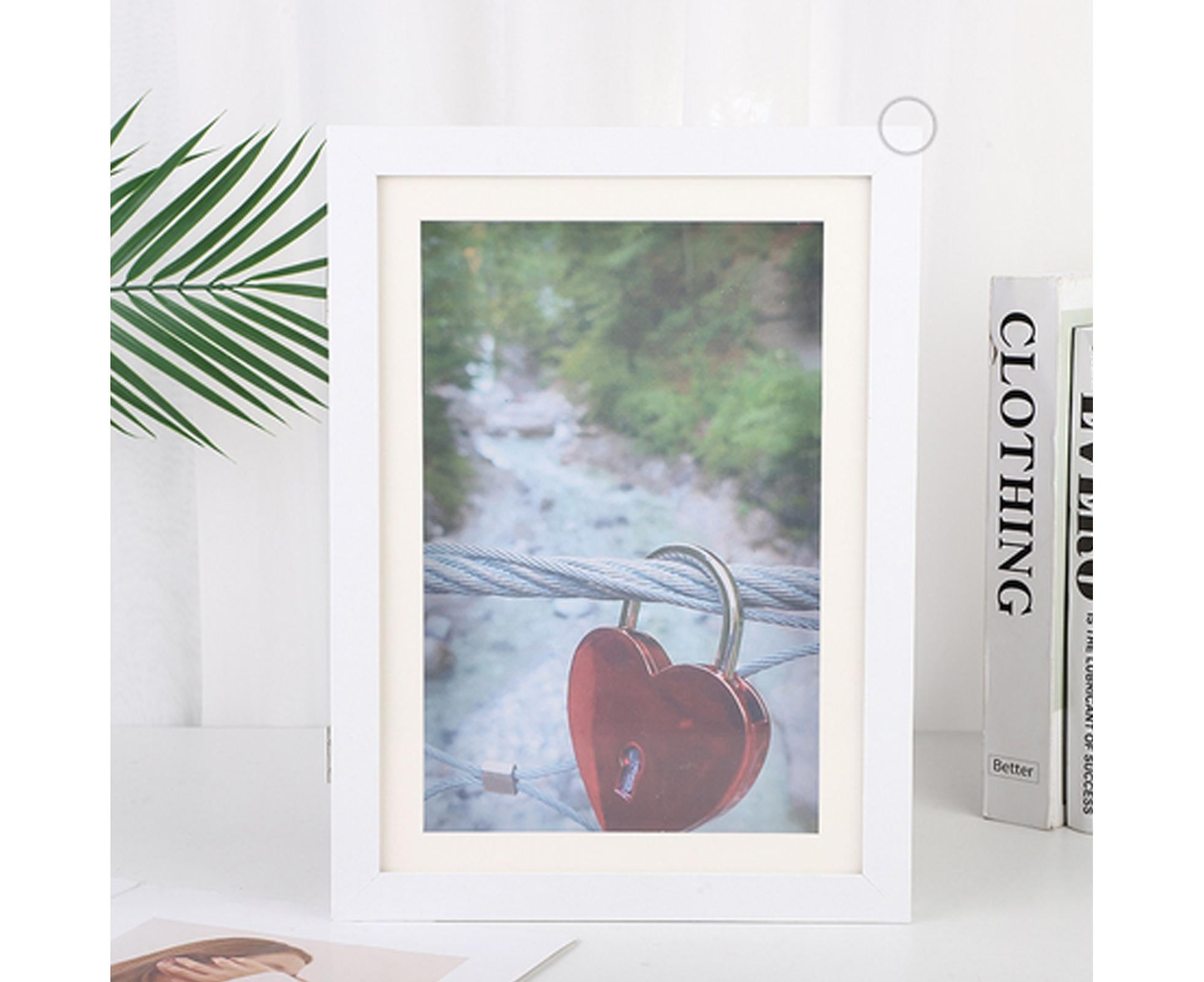 babies Artwork Frame Front Opening Picture Frame High Strength Easy Installation Artwork Craft Photo Frame Hanging Wall Decor - White — image 3