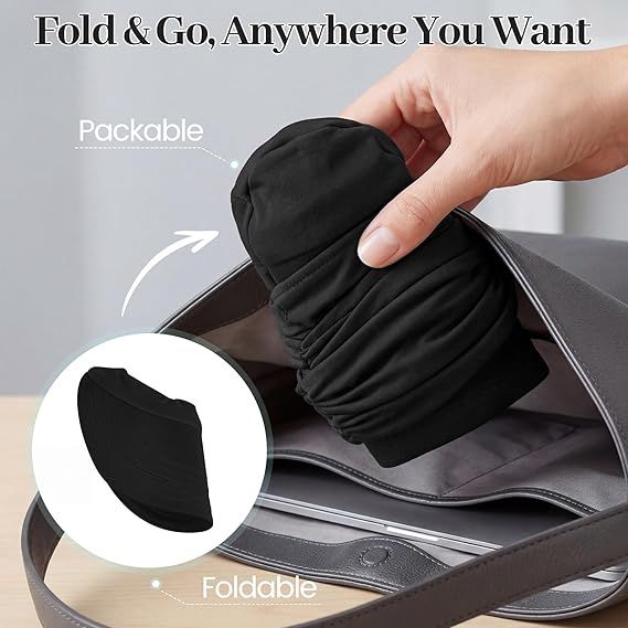 Women's UPF 50+ UV Protection Sun Visor Hat | That Girl Aesthetic High Ponytail Wide Brim Hat | Birthday Gift for Her Beach Golf Hiking Outdoor Daily Casual — image 3