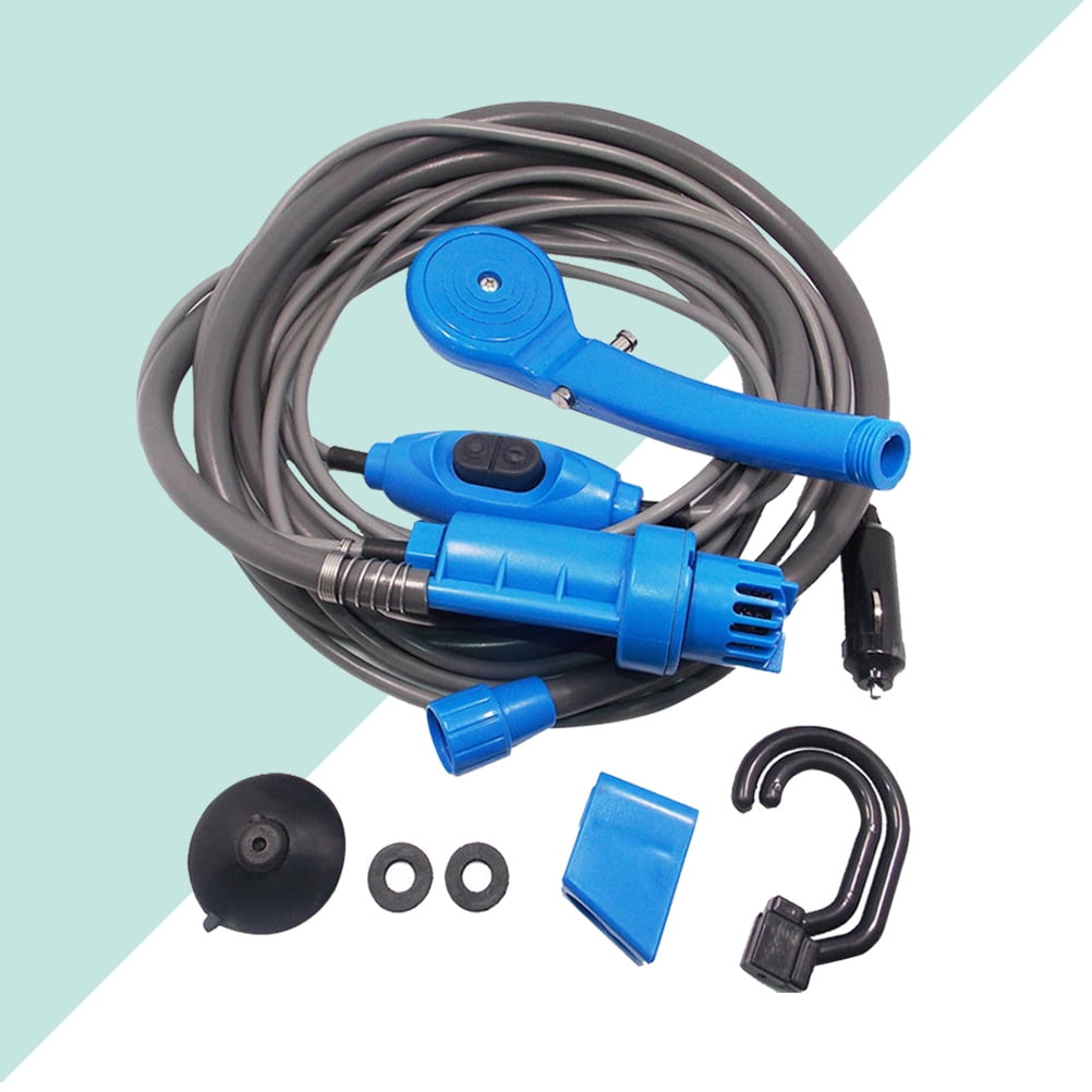 Portable Outdoor Camping Shower Blue 1Set 7.1x3.1x1.6in Plastic ā image 6