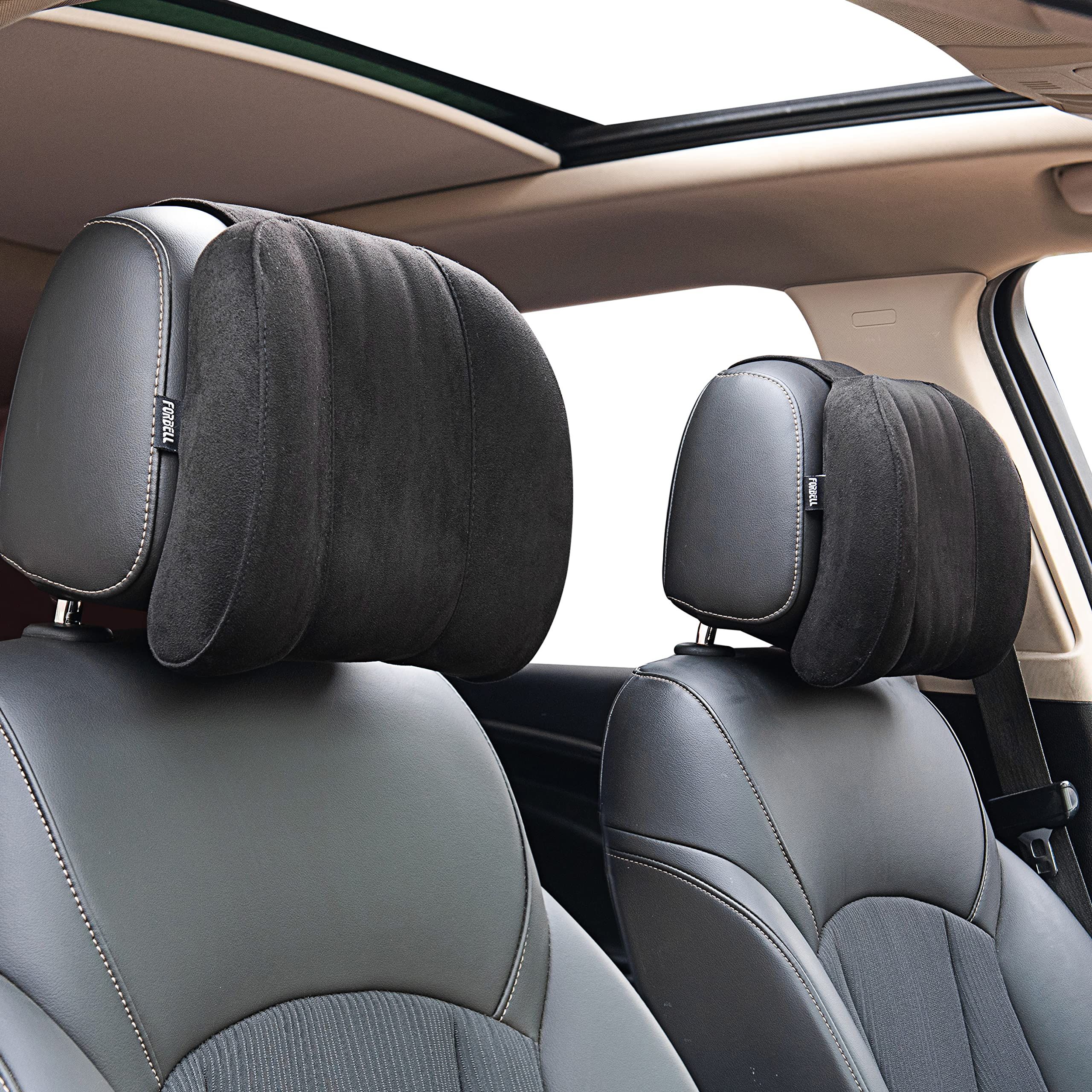 Car headrest neck pillow accessories pillow memory cotton car accessories headrest pillow for car suede, Made of Fabric — image 2