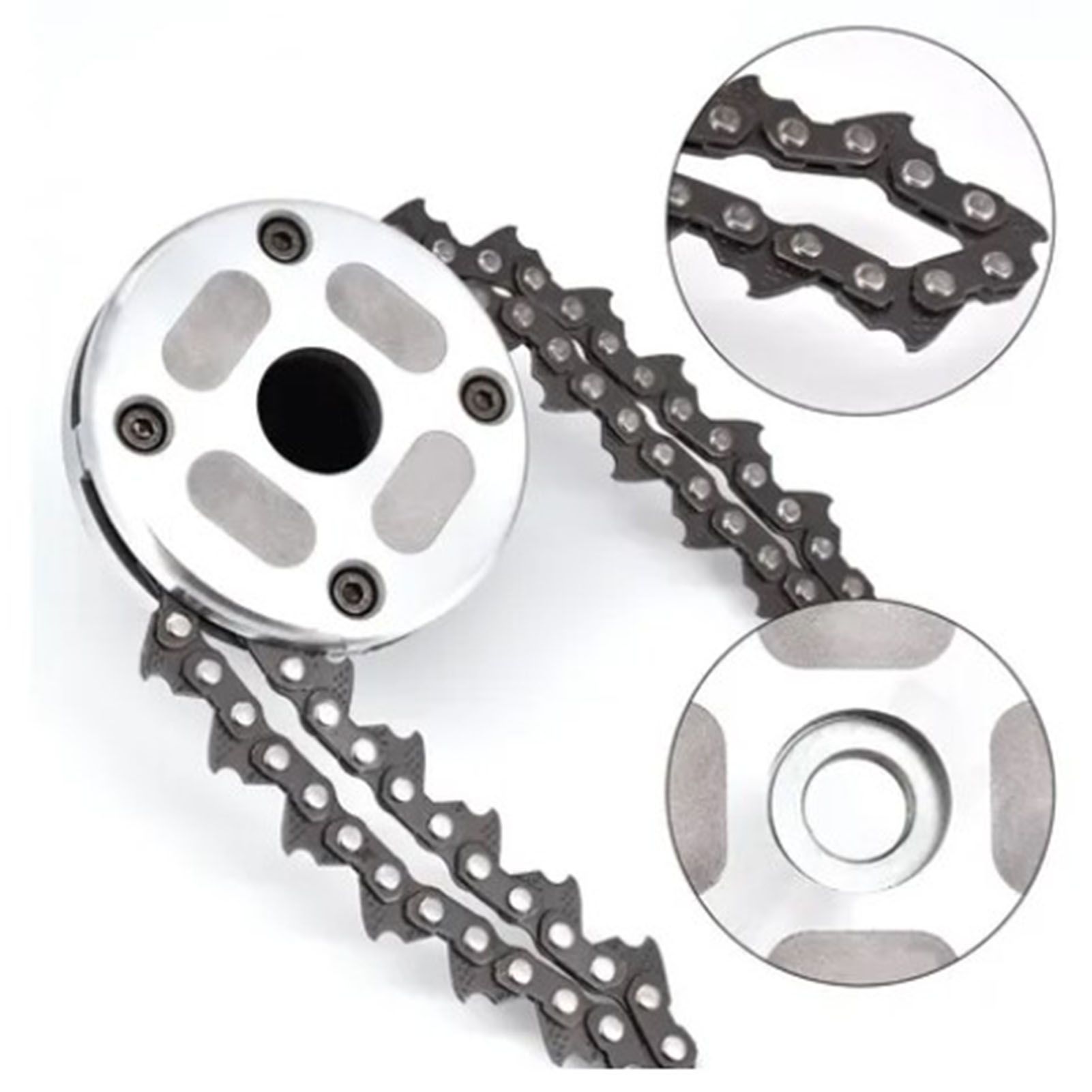 Chain Trimmer Head Grass Cutter Head Replacement Manganese Steel Lawn Mower Head 1in Hole โ image 6