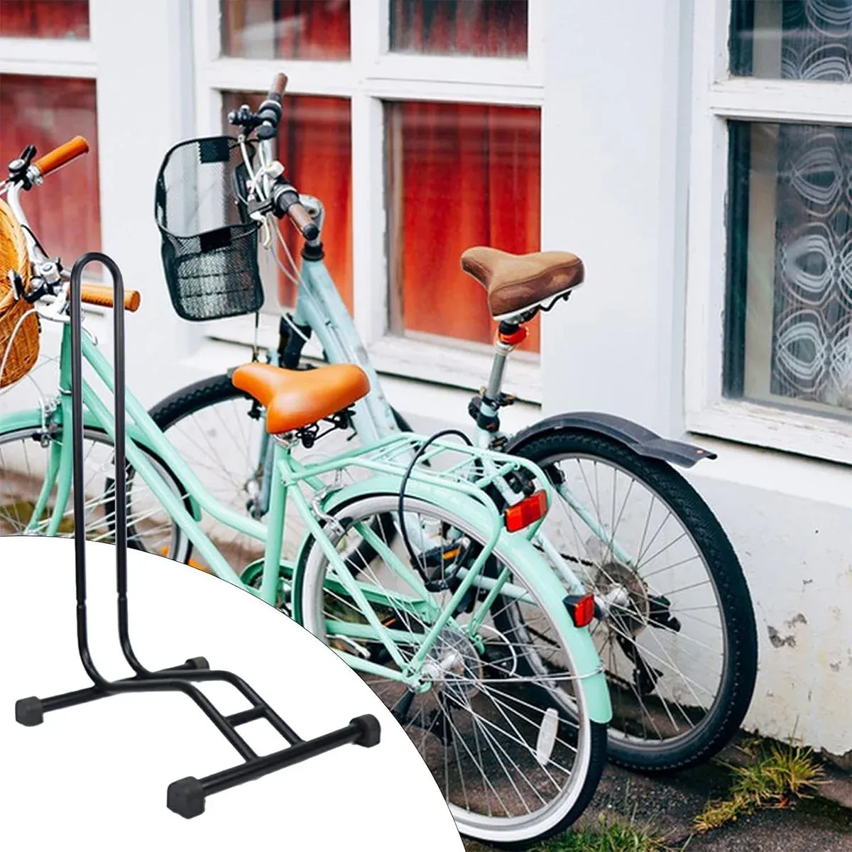 Adjustable Bicycle Parking Stand Plug-in Bike Rack for Mountain Road Bikes β image 5