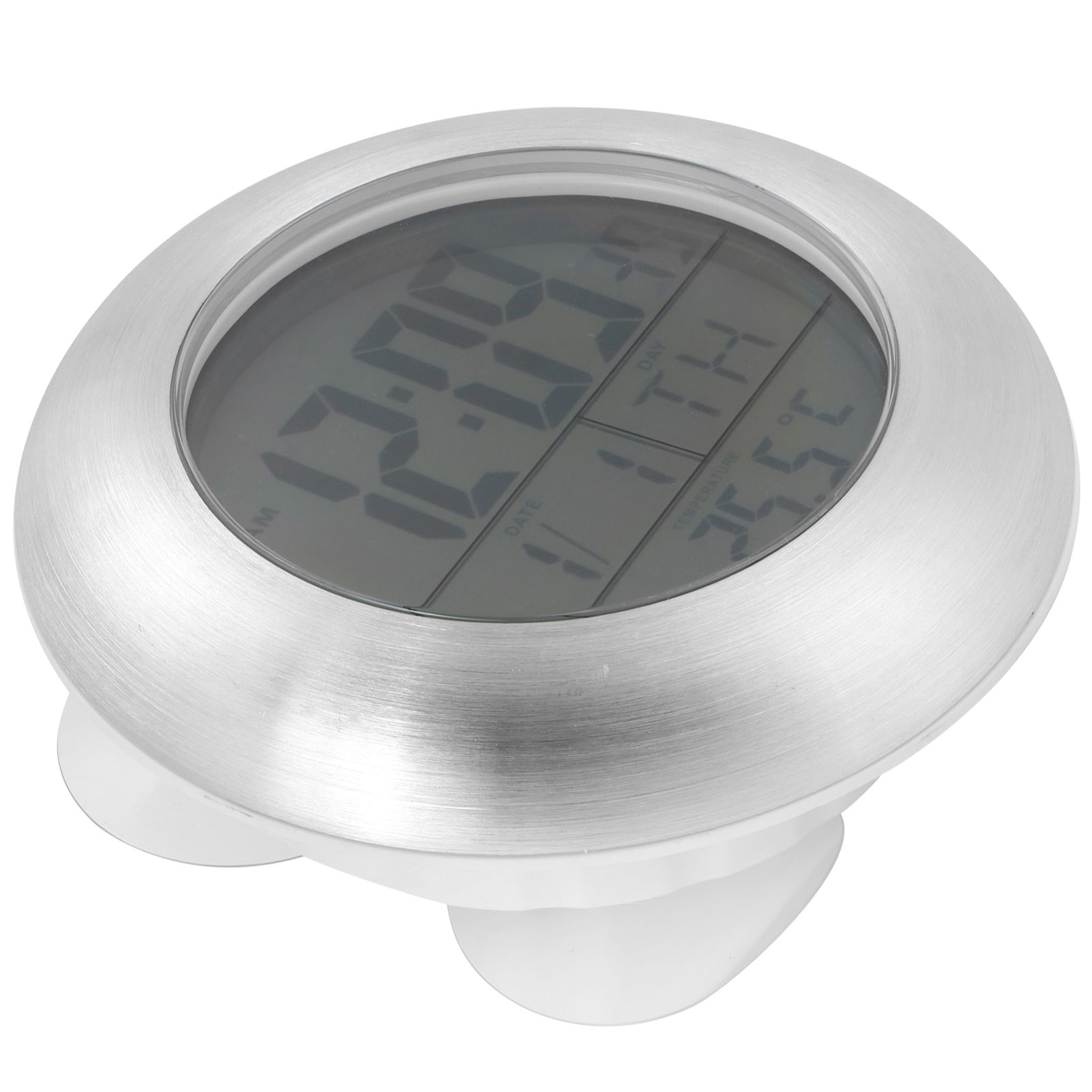 Shower Wall Clock Portable Waterproof Digital Clock with Temperature Calendar Display — image 6